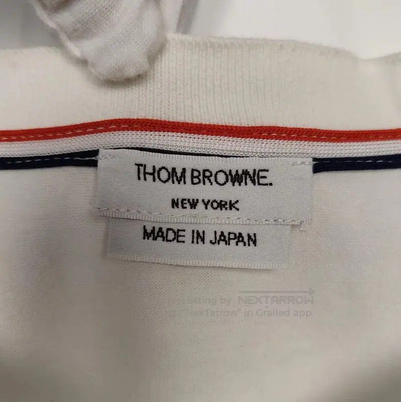 Thom Browne Thom Browne White Cotton T-Shirt for Women . Size M / US 6-8 / IT 42-44 - 3 Thumbnail