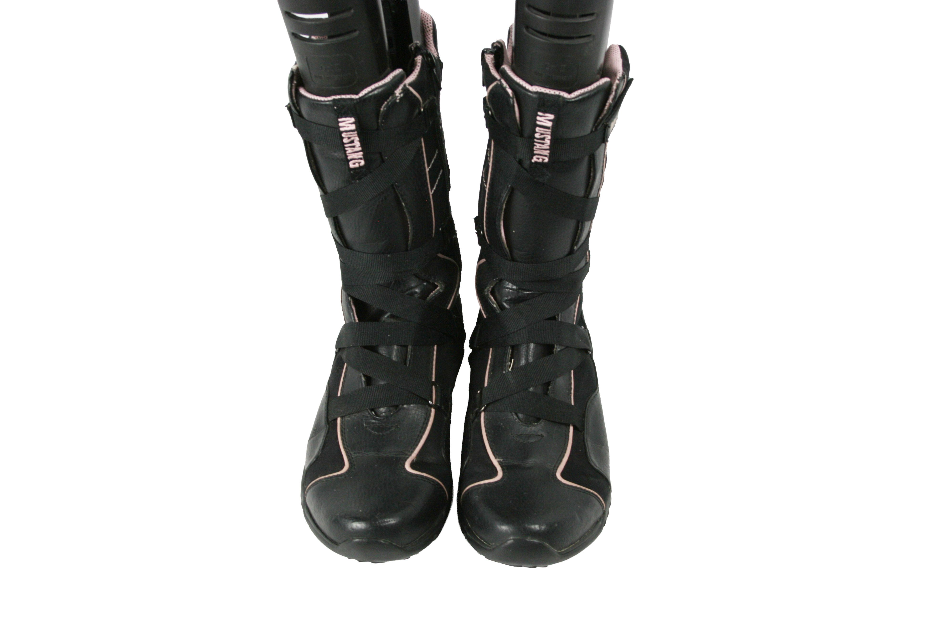 Mustang 00S Y2K Moto Biker Strap Boots Vintage Size US 10 / IT 40 - 12 Thumbnail