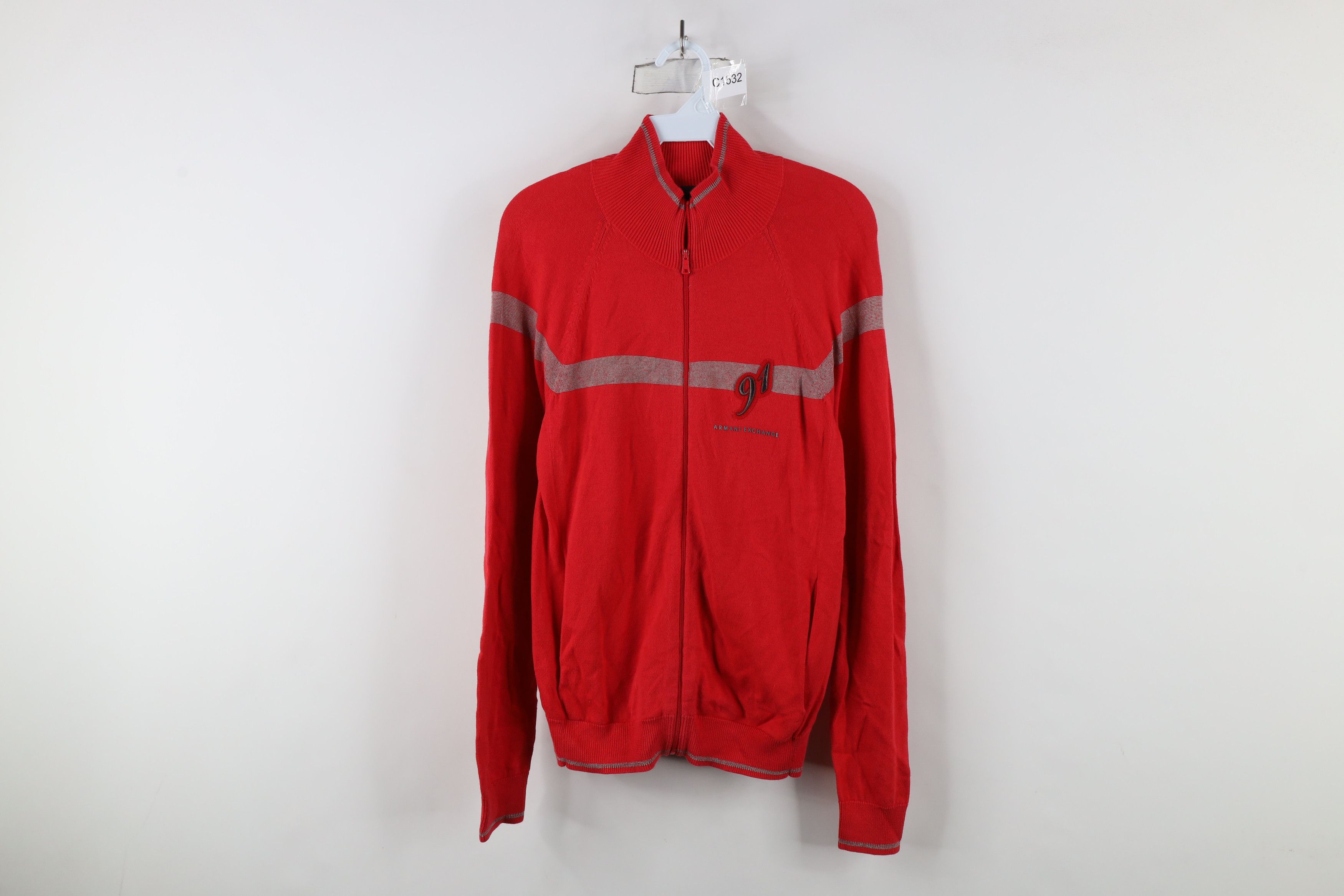 トップス Armani Exchange double zip ds knit ARMANI EXCHANGE Double-Zip Cotton Drivers Knit | VOLAR