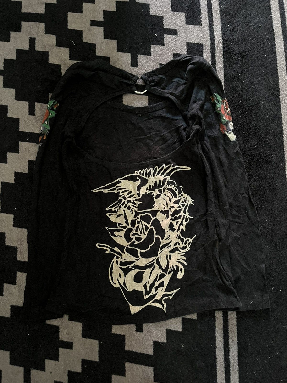 Hysteric Glamour Garnet tattoo skull longsleeve tshirt vkei lgb style Size US M / EU 48-50 / 2 - 2 Thumbnail