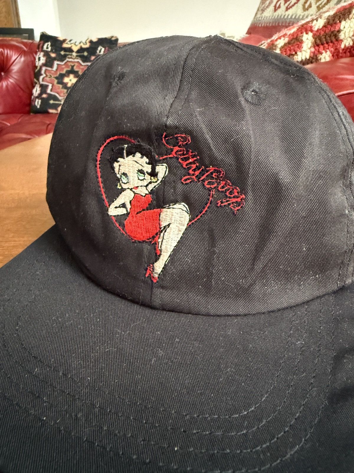 Vintage Vintage 90s Betty Boop Snapback Embroidered Hat Size ONE SIZE - 2 Thumbnail