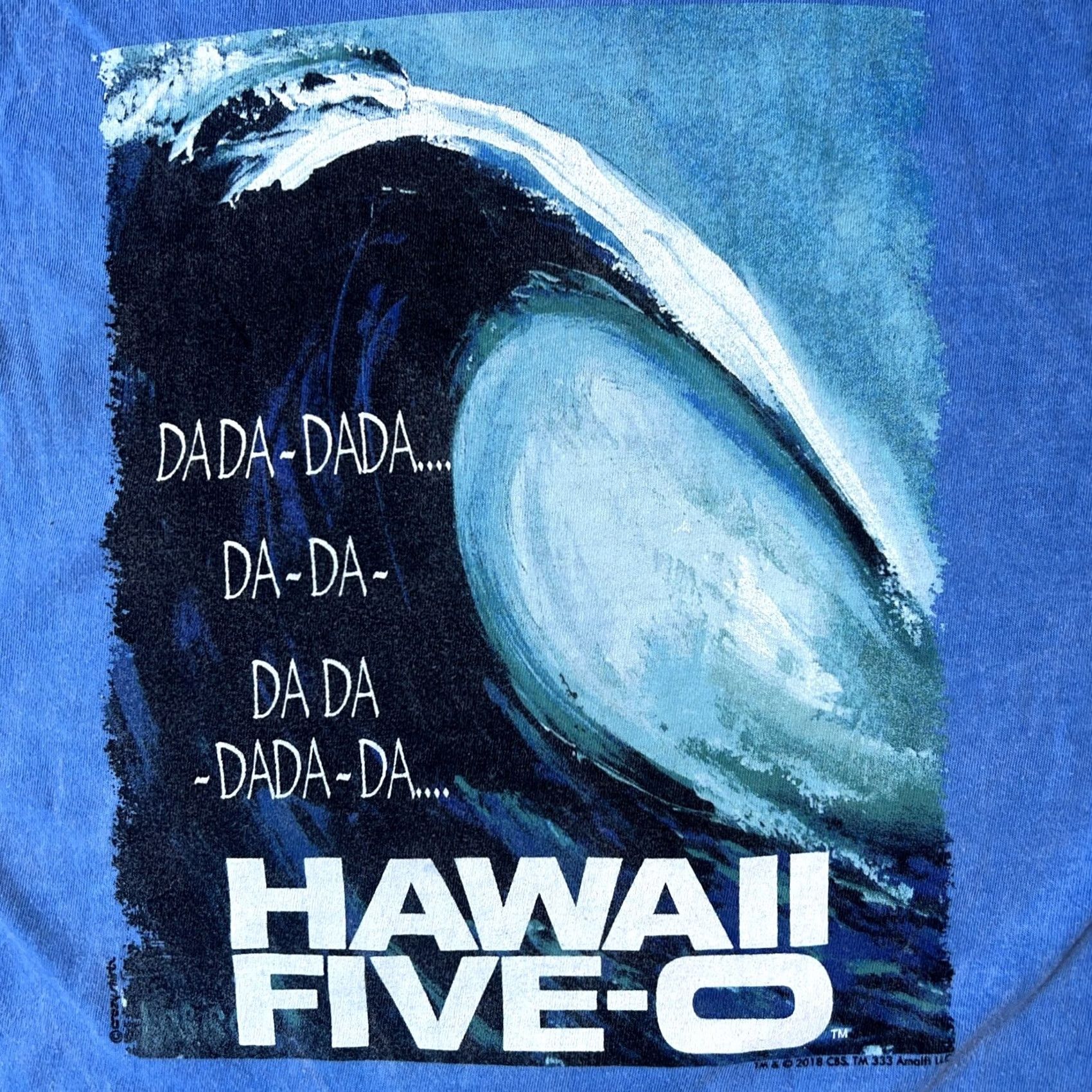 Vintage Hawaii Five-O Crazy Shirts T-Shirt Logo Graphic Print Vintage L Blue Mens Regular Short Sleeve Crew Neck Shirt Size US L / EU 52-54 / 3 - 2 Thumbnail