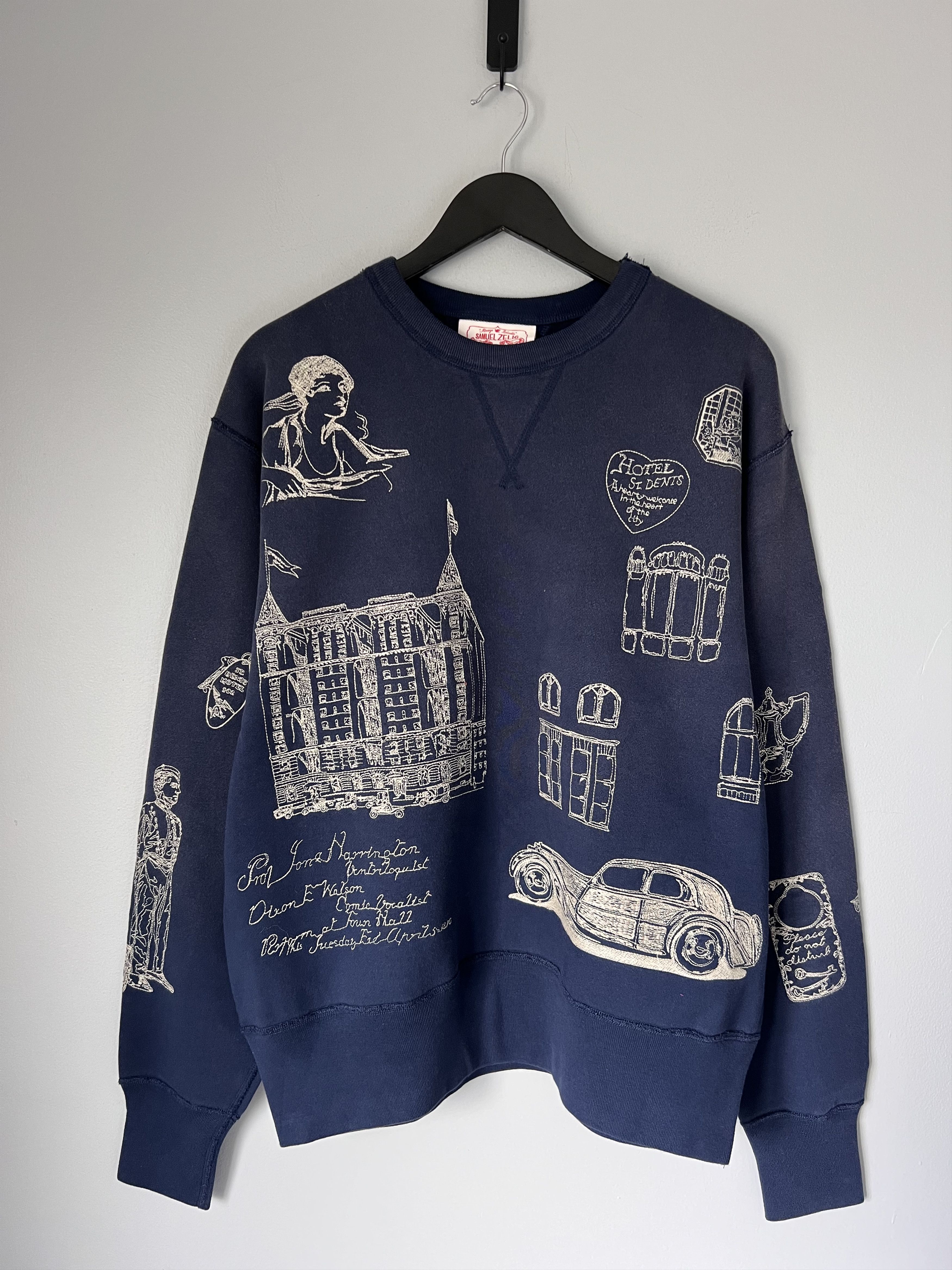 Samuel Zelig Samuel Zelig New Rituals Embroidered Crewneck