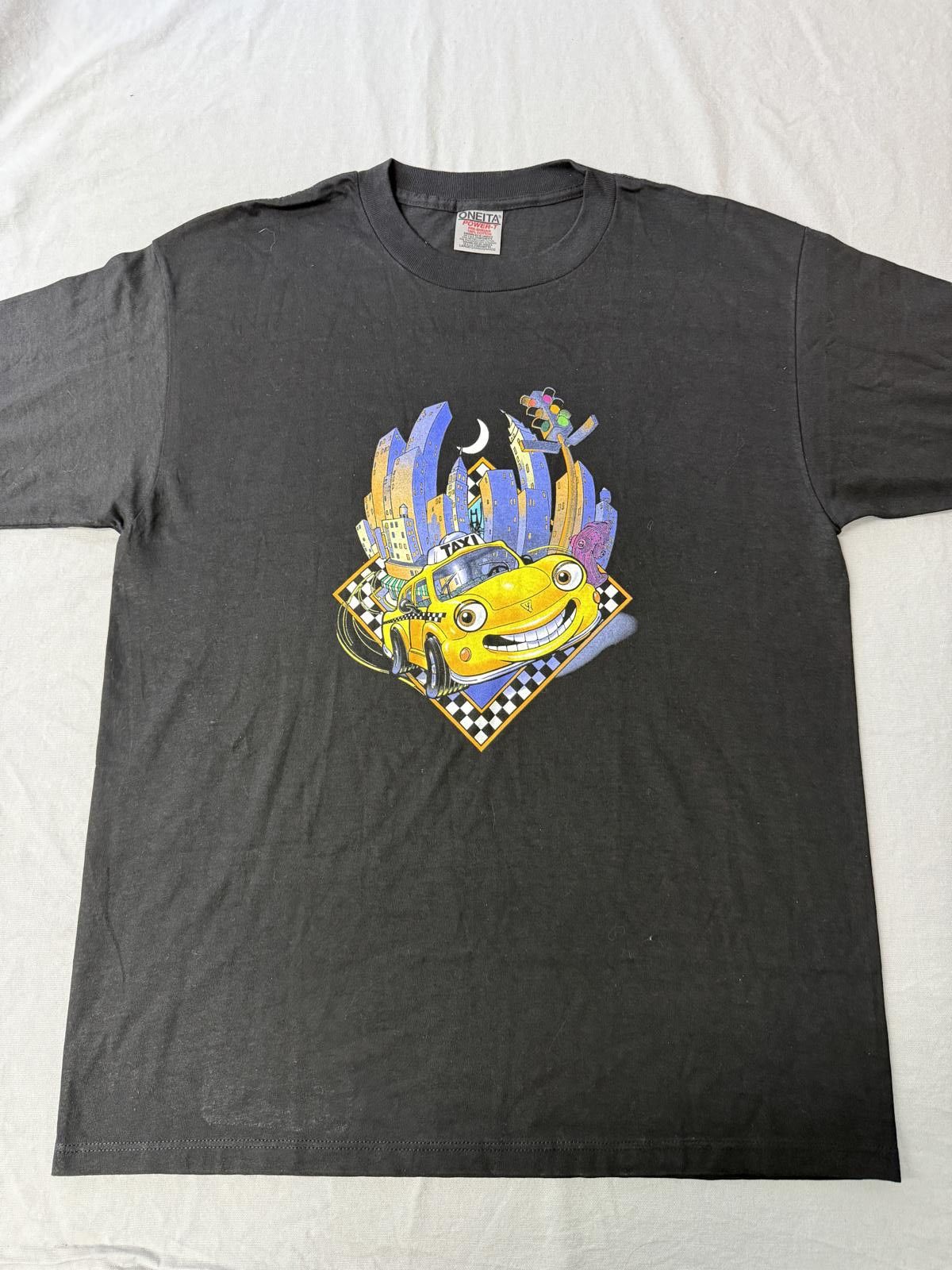 Designer Y2K 90s The Chevron Cars T-shirt Taxi Cartoon City - L Size US L / EU 52-54 / 3 - 1 Thumbnail