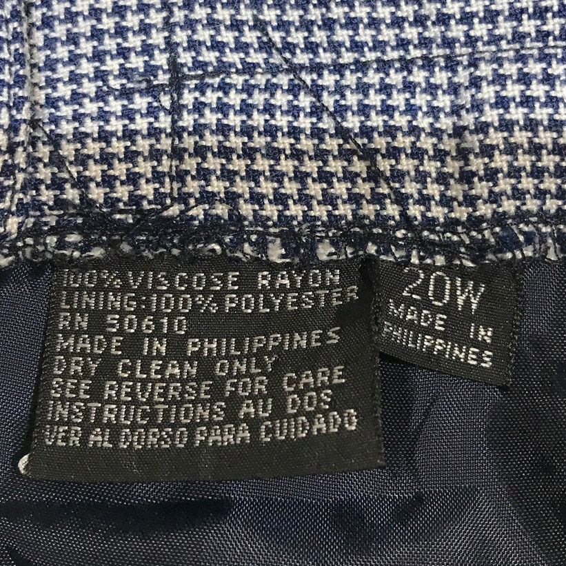 Liz Claiborne Vintage Liz Claiborne Houndstooth Academia Midi Skirt 20W Size 40" / US 18 - 6 Thumbnail