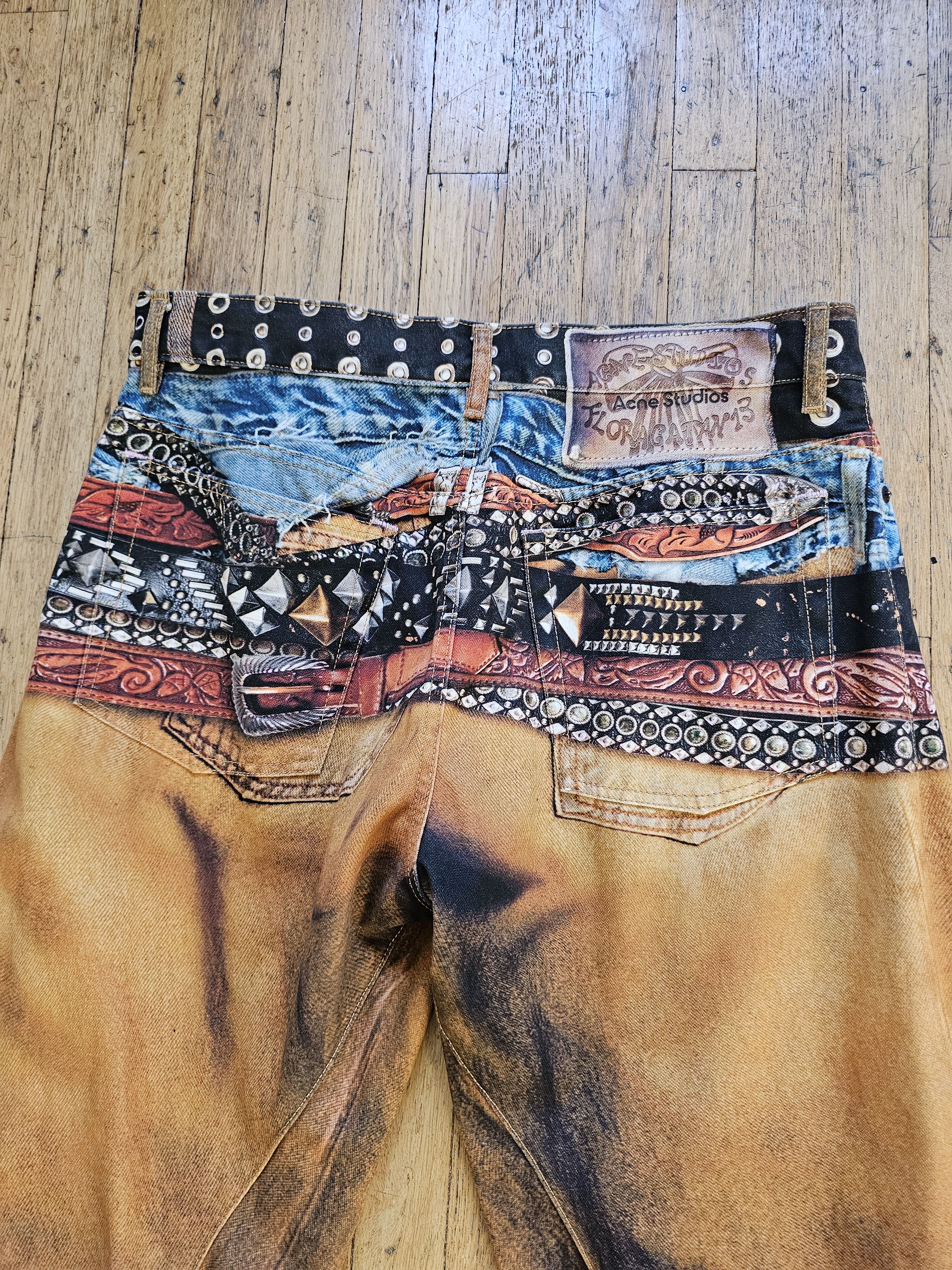 Acne Studios Acne Studios 2006M Trompe l'oeil Belt Jeans Size US 32 / EU 48 - 6 Thumbnail