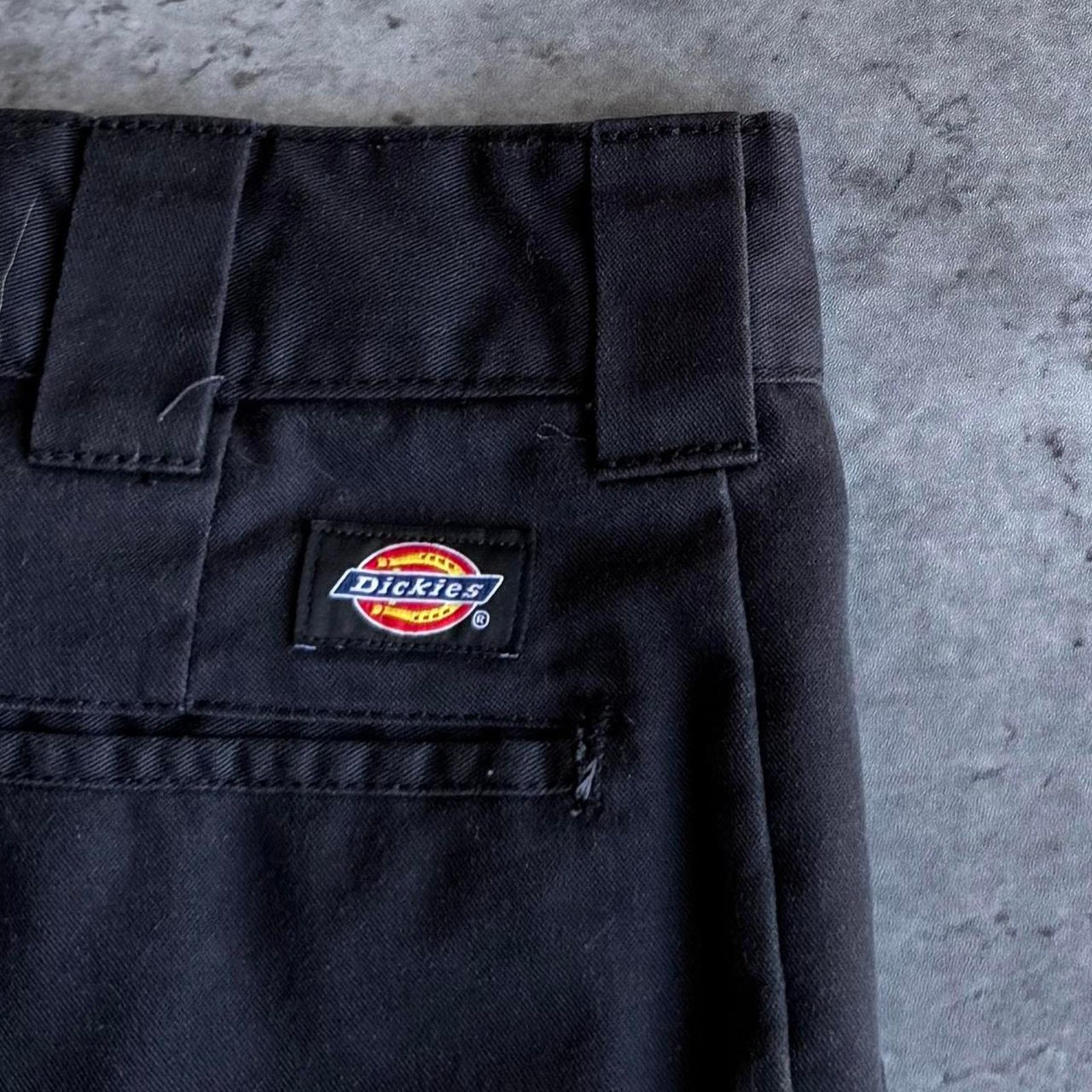 Dickies × Vintage Vintage Y2K Baggy Dickies Cargo Black Skater Grunge Pants Size US 34 / EU 50 - 3 Thumbnail