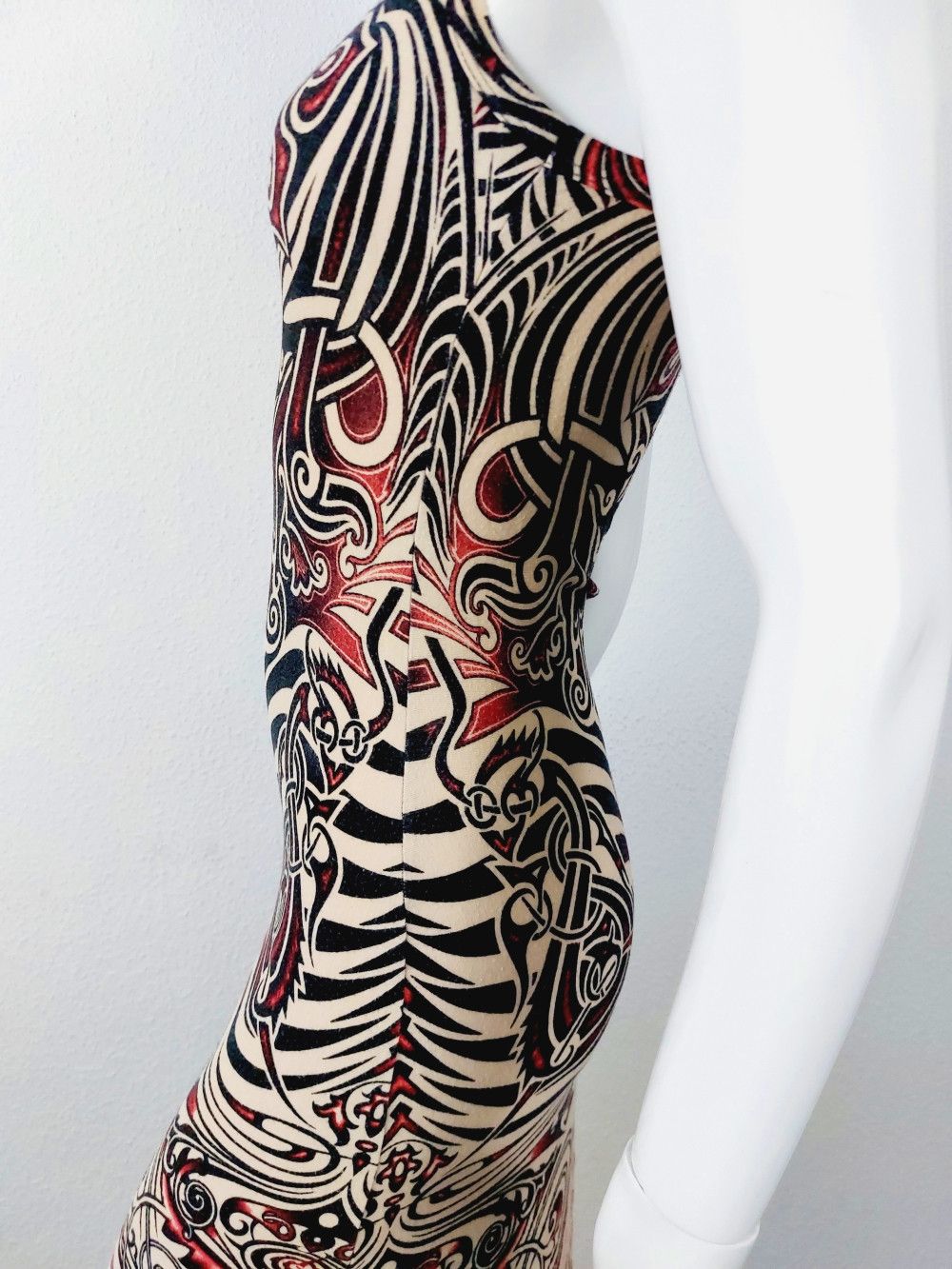Jean Paul Gaultier Jean Paul Gaultier Maori Skeleton Drago Tattoo Dress Size M / US 6-8 / IT 42-44 - 9 Thumbnail
