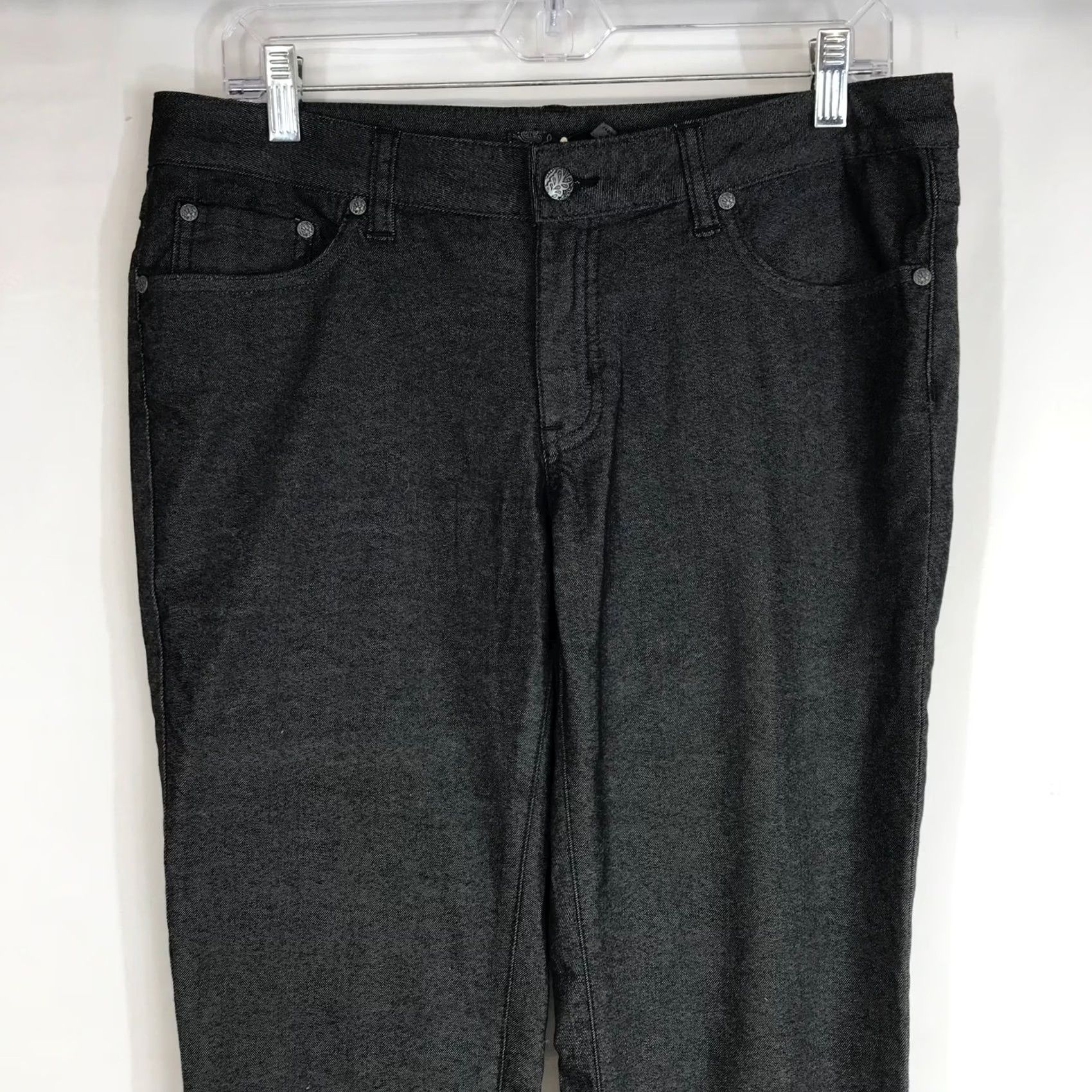 Prana Prana Womens Dark Gray Low Rise Fitted 30in Inseam Organic Cotton Pants 10/30 Slim Chino Casual Workwear Womens Size 32" / US 10 / IT 46 - 2 Thumbnail