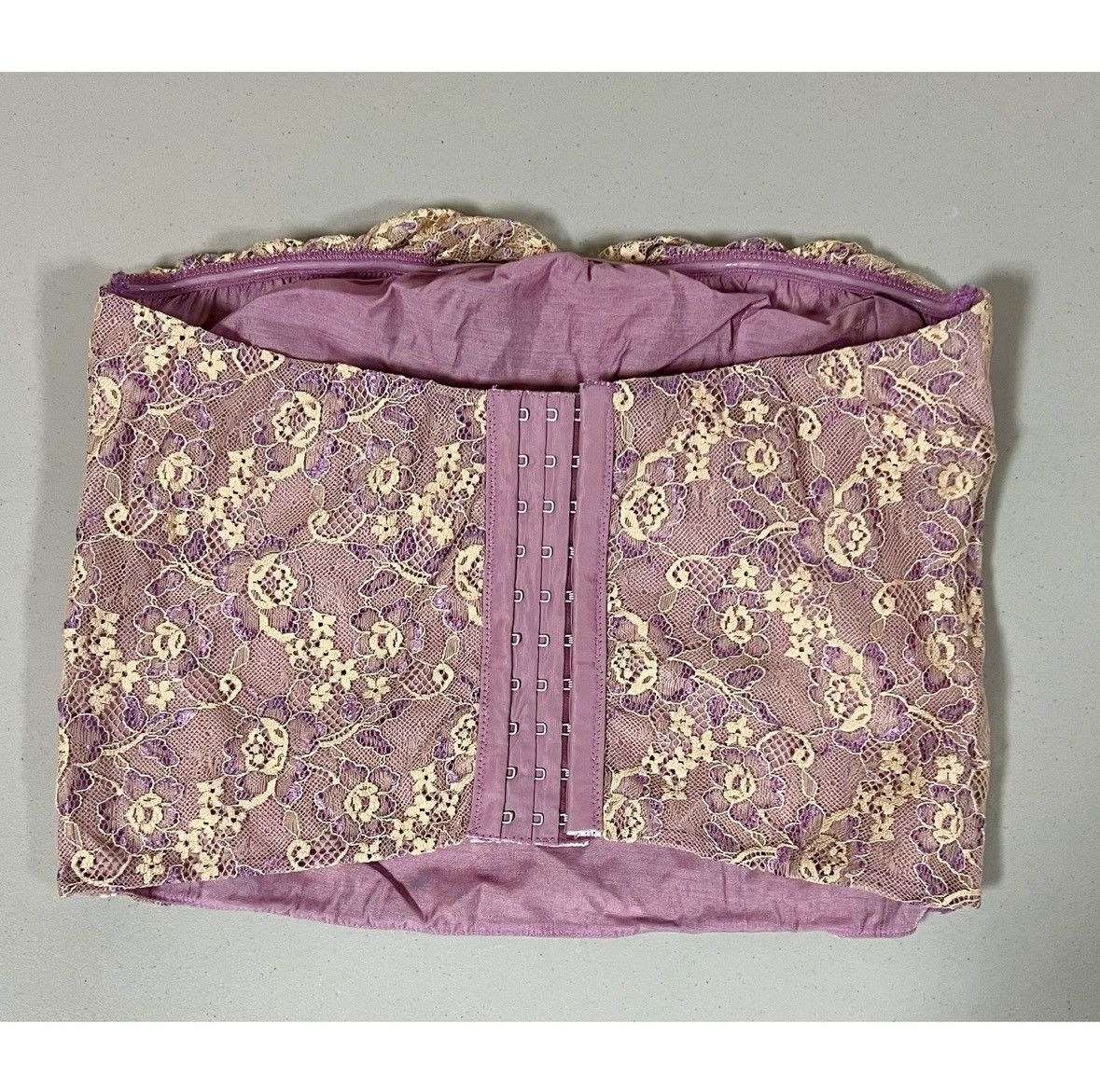 Dolls Kill Delia*s Dolls Kill Floral Lace Corset Tube Top Shirt Size M✨ Size M / US 6-8 / IT 42-44 - 3 Thumbnail