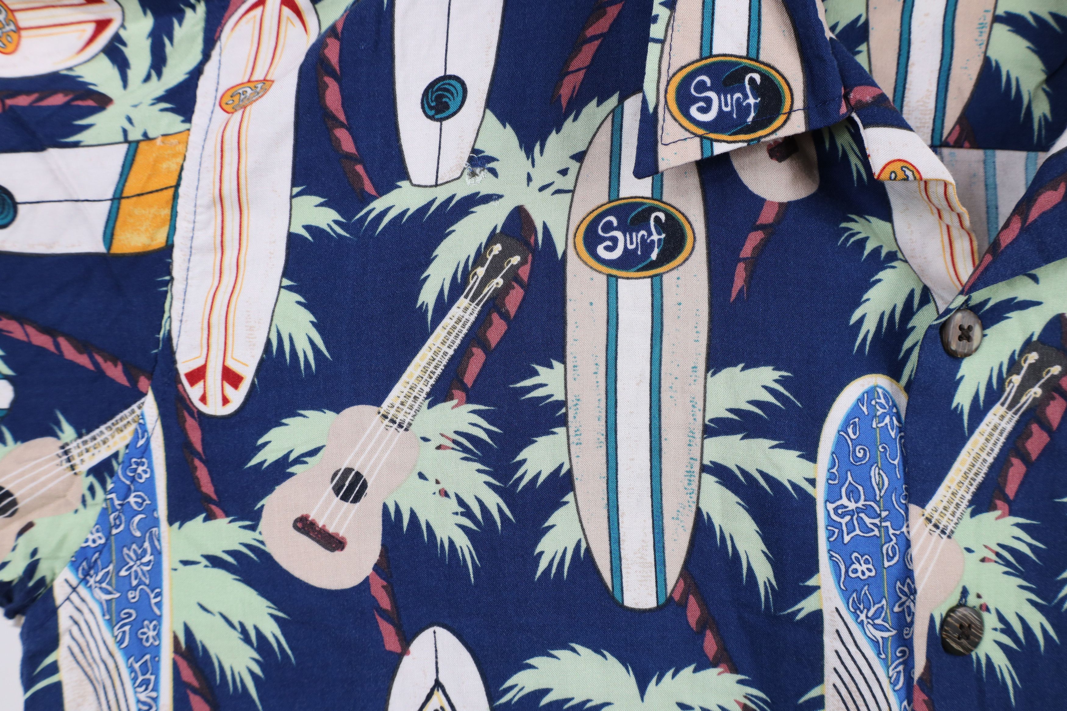 Vintage Vintage 90s Y2K Streetwear All Over Print Hawaiian Shirt Size US L / EU 52-54 / 3 - 6 Thumbnail