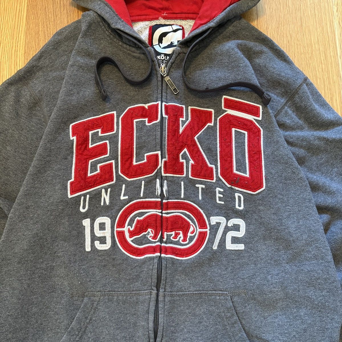 Ecko Unltd. Y2K Ecko Untld Zip-up Hoodie woth embroidery on frint large Size US L / EU 52-54 / 3 - 2 Thumbnail