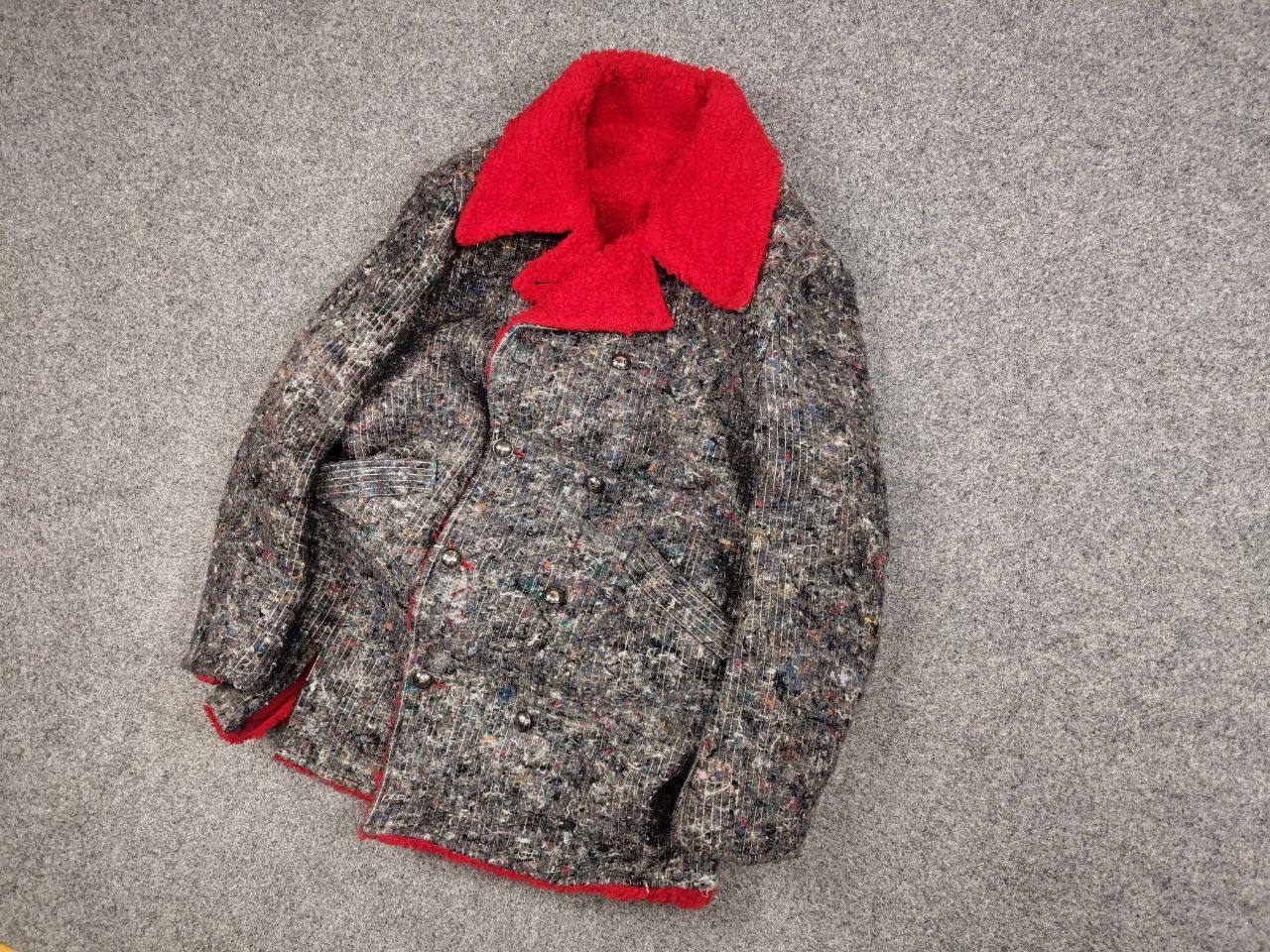 Japanese Brand Ultra rare Vintage 80s Jean Fixo Packing Felt Peacoat Jacket Size US L / EU 52-54 / 3 - 3 Thumbnail