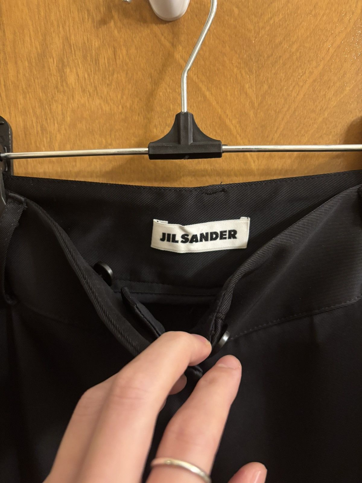 Jil Sander Jil Sander Wide-Leg Twill Trousers Size 30" / US 8 / IT 44 - 8 Thumbnail