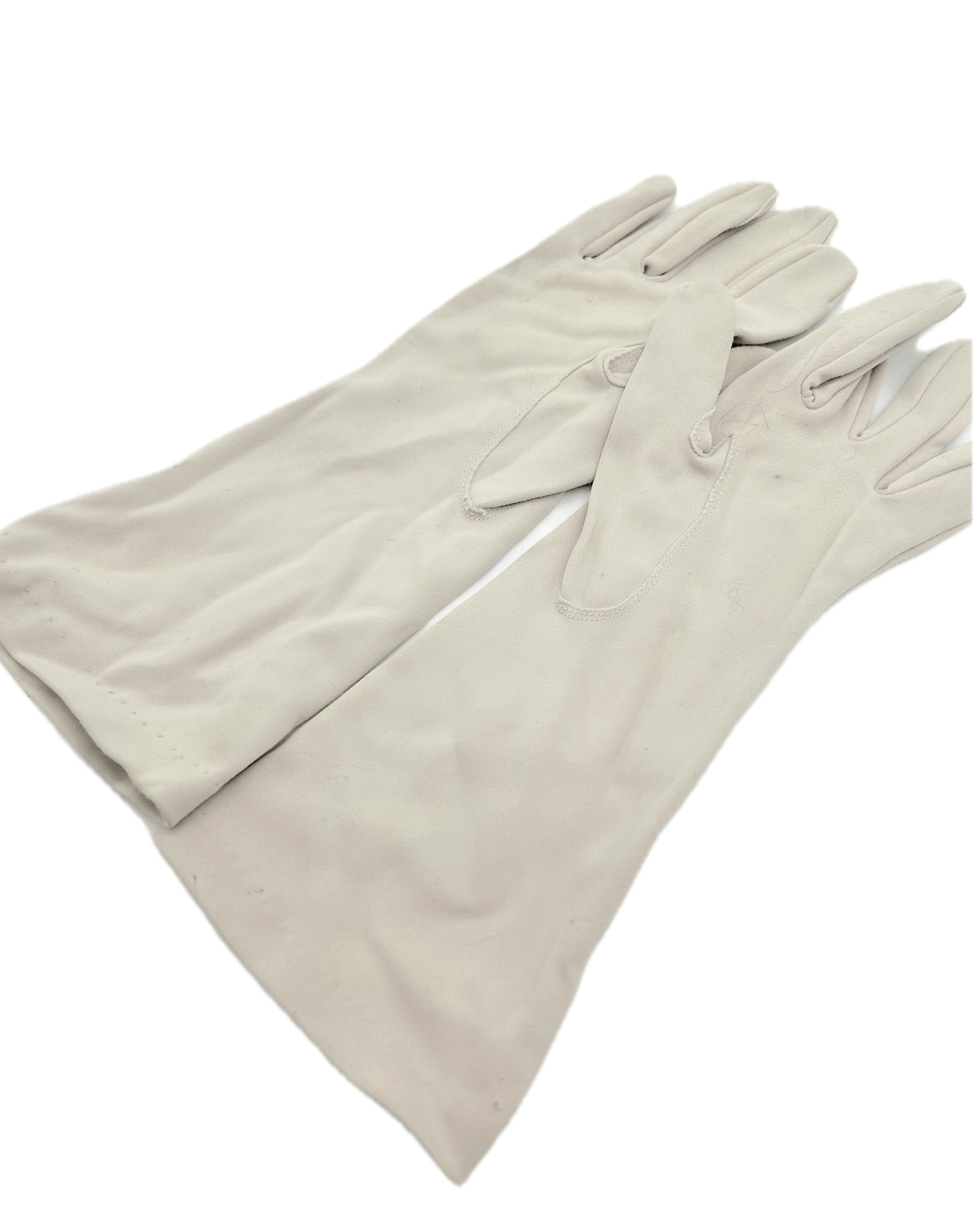 Vintage 1950's Pale Gray Gloves Size ONE SIZE - 4 Thumbnail