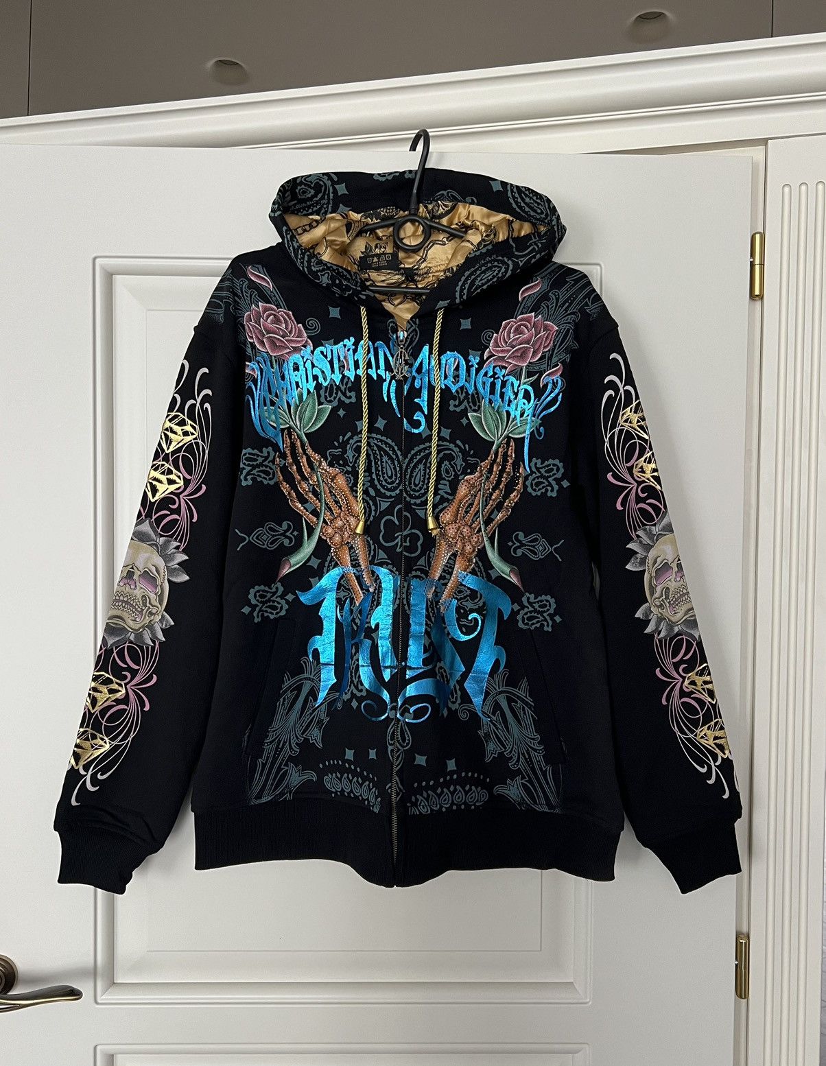 Christian Audigier × Ed Hardy × Vintage Vintage Deadstock 💥 Reversable Christian Audigier Y2K RARE Size US L / EU 52-54 / 3 - 25 Thumbnail