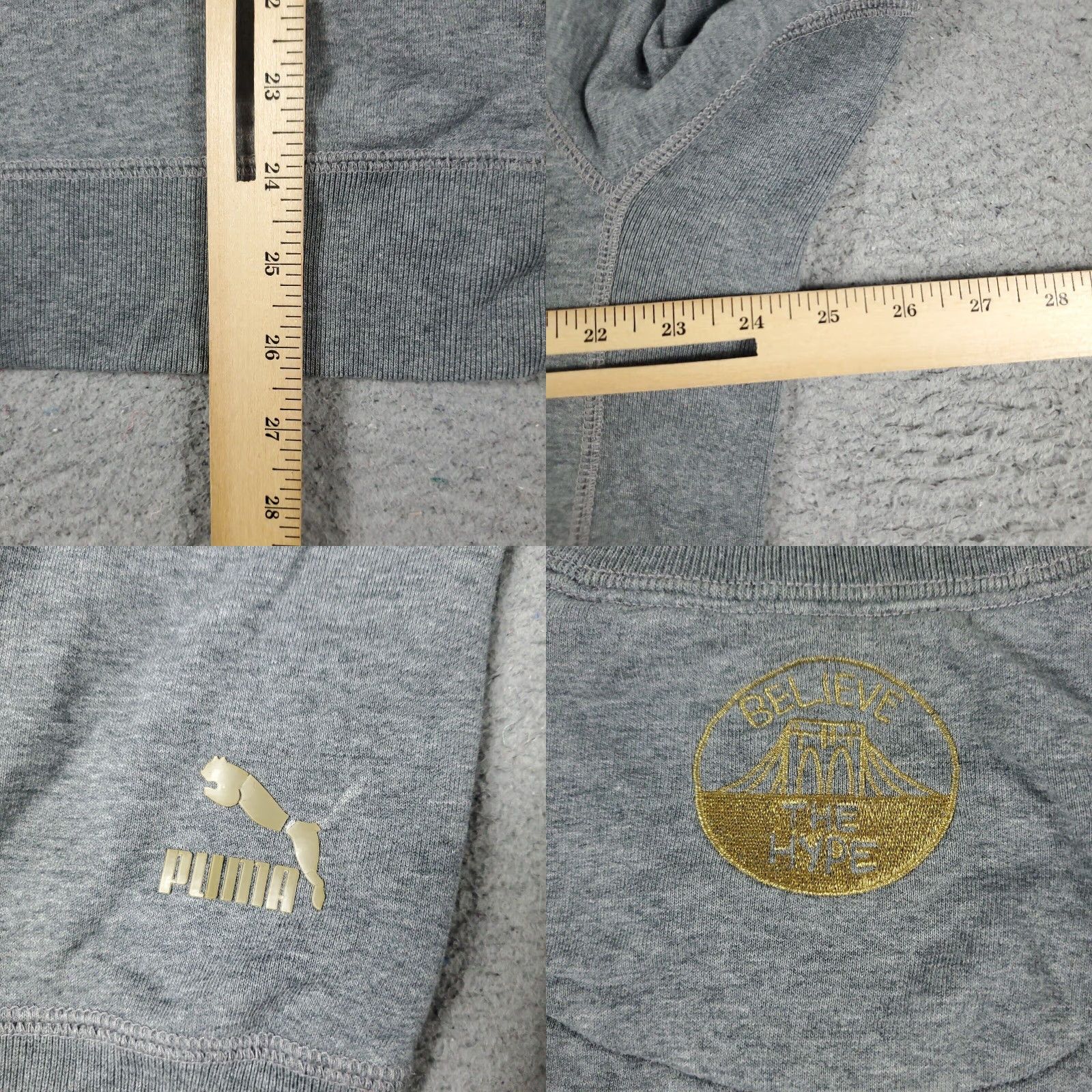 Puma Puma Mens Large Gray Logo Casual Pullover Sweatshirt Size US L / EU 52-54 / 3 - 8 Thumbnail