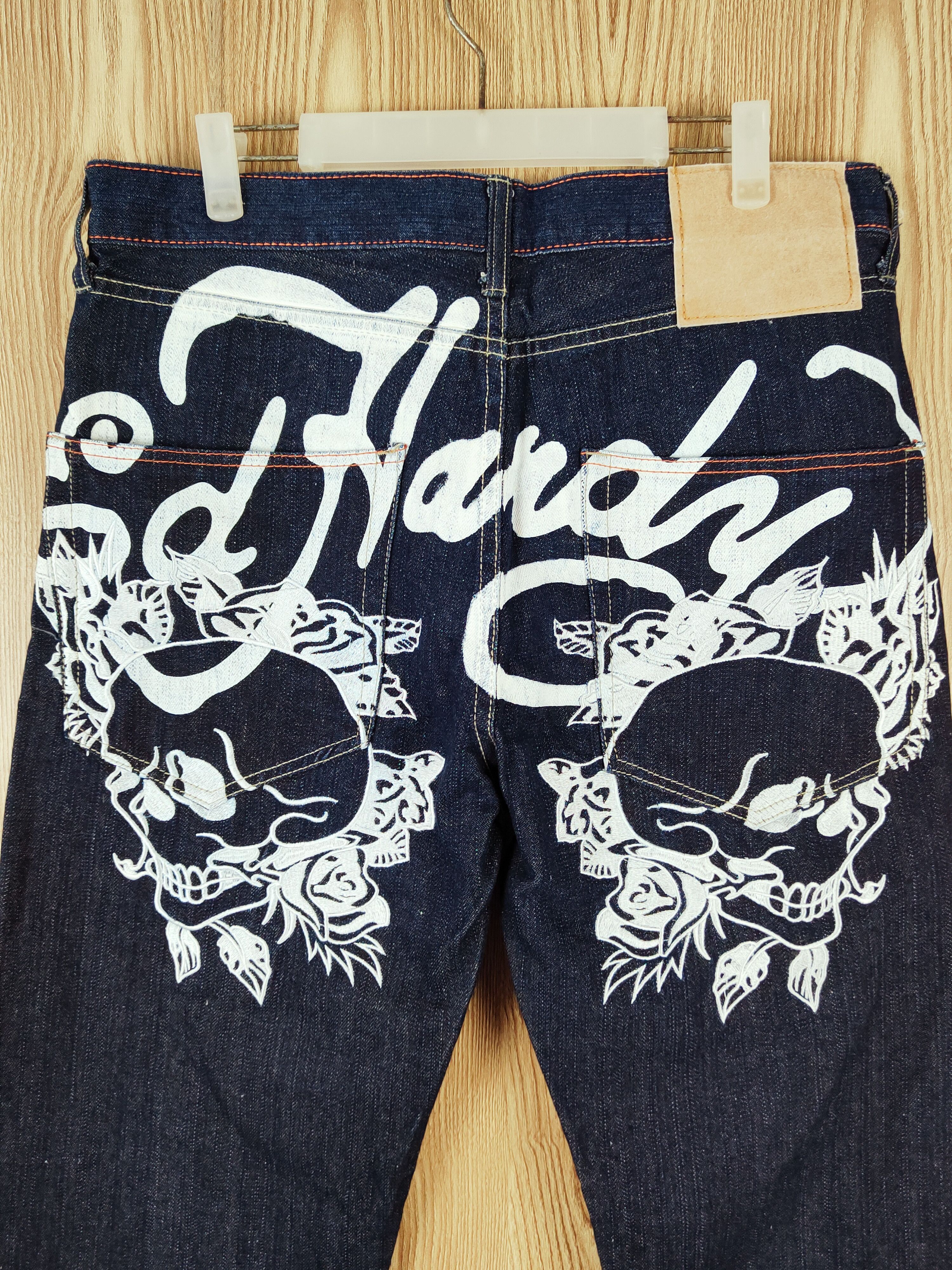 Japanese Brand Japan Dark Blue Distressed Ripped Jeans #W214 Size US 35 - 8 Thumbnail