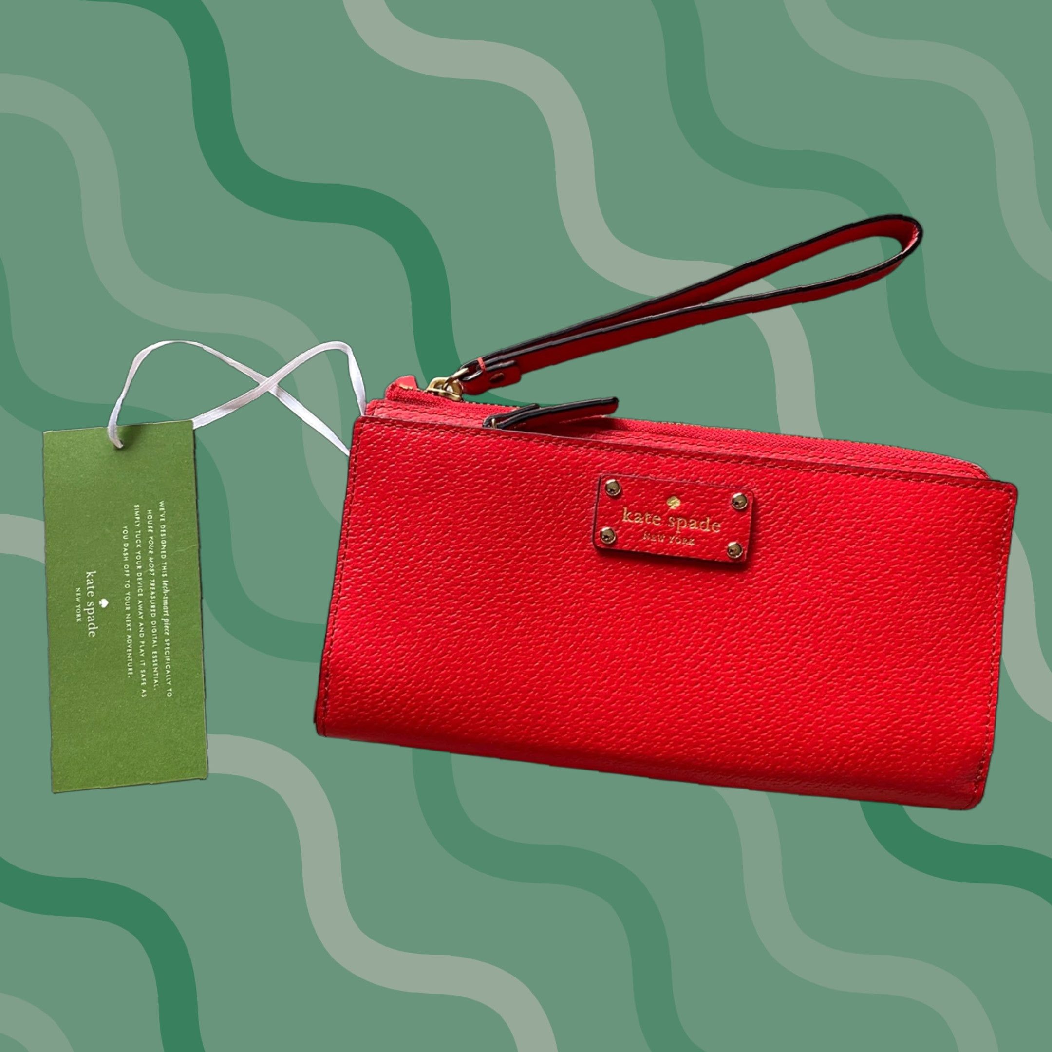 Vintage kate spade new york Wallet Wristlet Red Women NWT Clutch Wallet Wristlet Size ONE SIZE - 1 Thumbnail