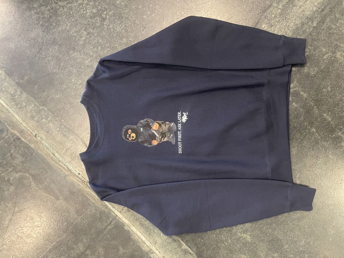 Fuck The Population FTP Polo Bear Crewneck Navy Size US M / EU 48-50 / 2 - 1 Thumbnail