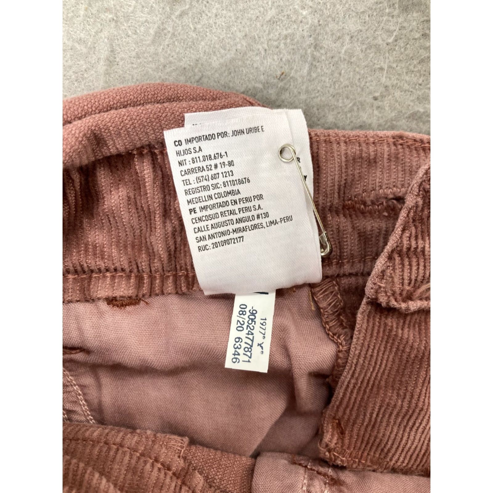 American Eagle Outfitters VINTAGE American Eagle Outfitters Overall Skirt Womens XS Pink Corduroy Casual Short Pockets Stretch Size 26" / US 2 / IT 38 - 5 Thumbnail