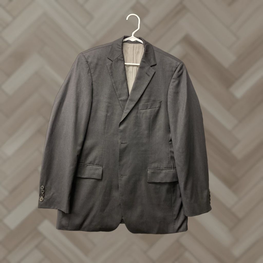 Hugo Boss HUGO BOSS VINTAGE Blazer Mens 38R Gray Tweed 2 Button Regular Fit Size 38R - 1 Thumbnail