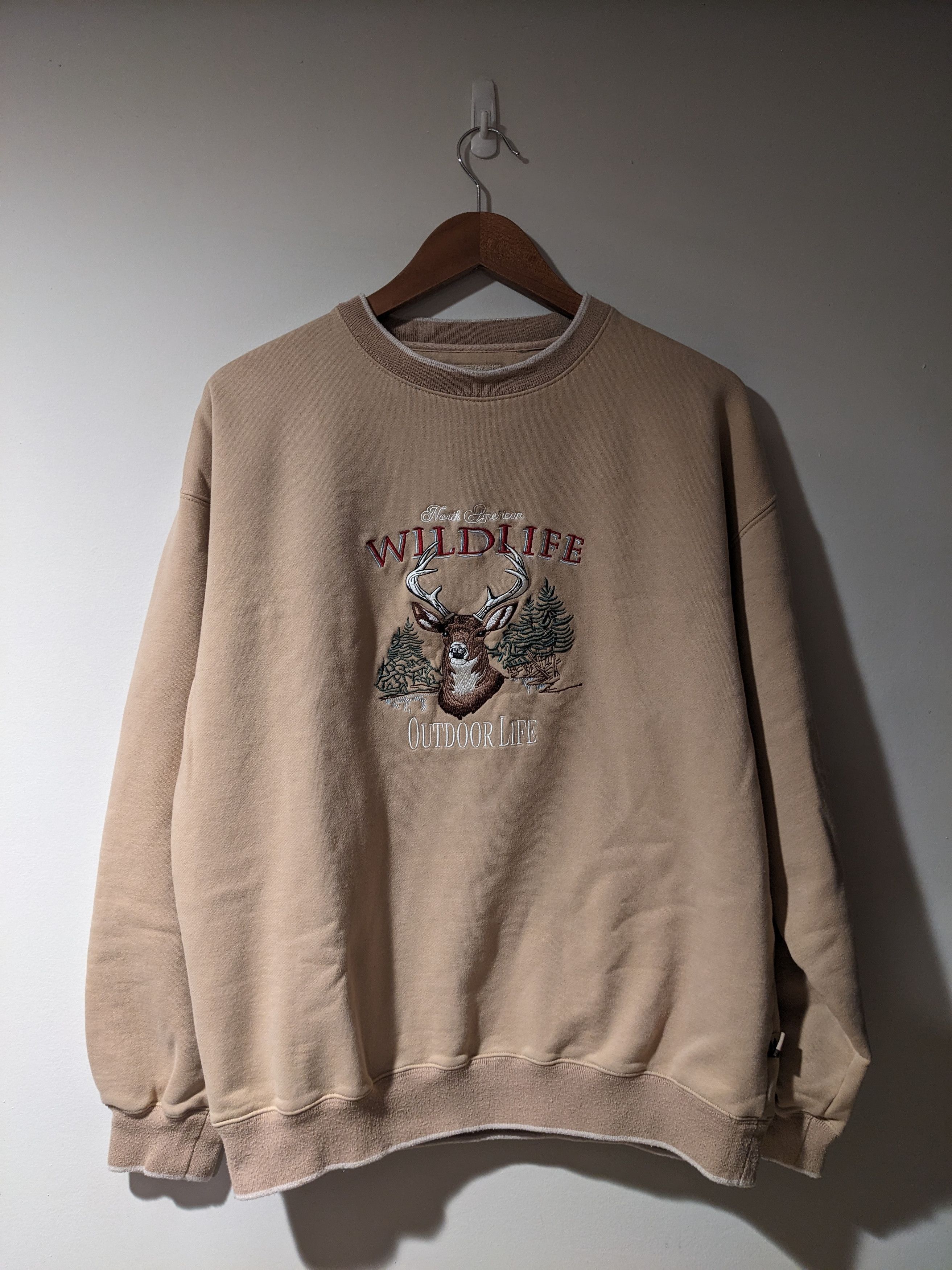 Vintage Vintage 90s Deer Wildlife Outdoor Life Animal Sweatshirt Size US M / EU 48-50 / 2 - 1 Thumbnail