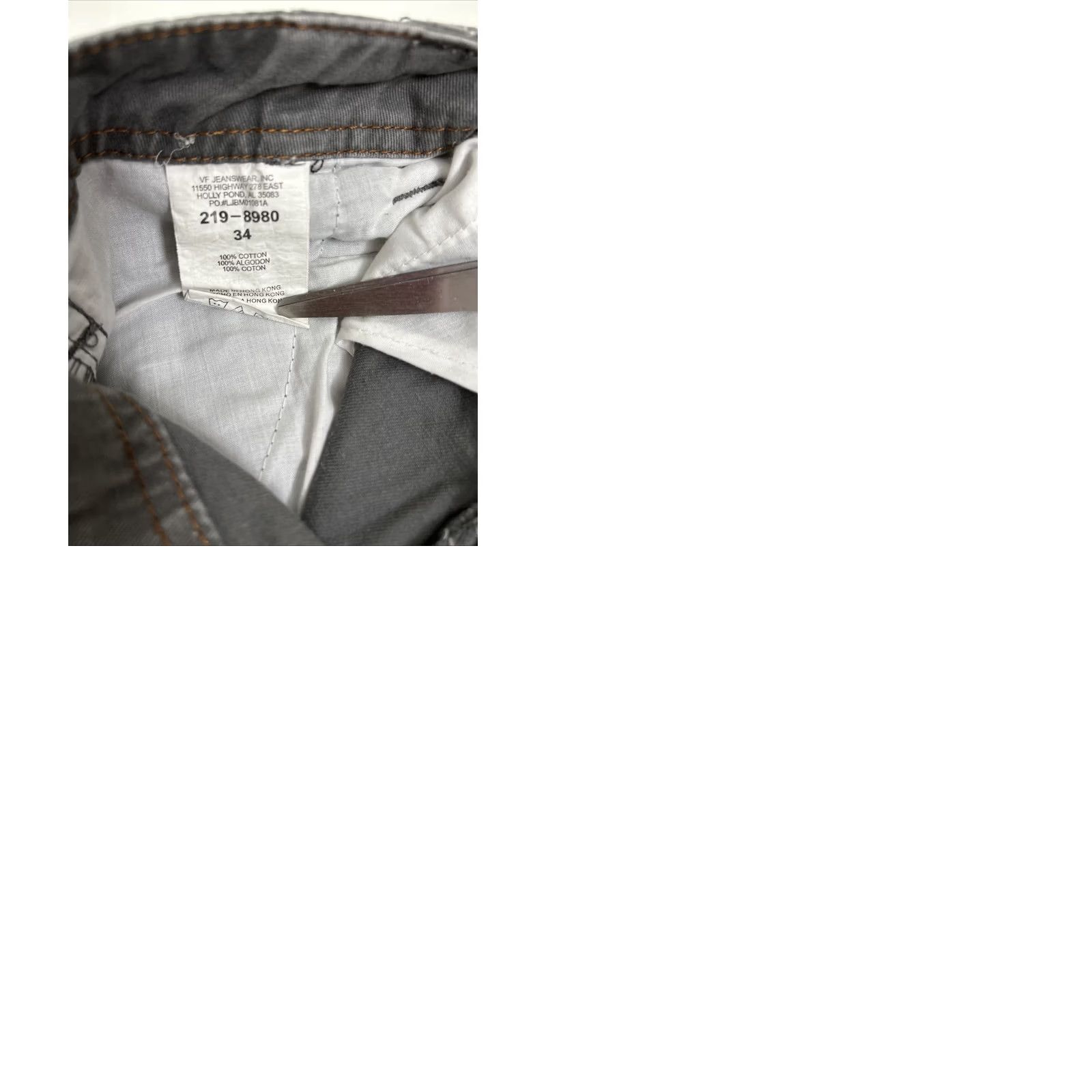 Lee VINTAGE? No (skip) - Lee Cargo Shorts Mens 34 Gray Cotton Twill 11” Inseam Pocket Utility Outdoor Casual Workwear Hiking Relaxed Front Flat Front Size US 34 / EU 50 - 9 Thumbnail