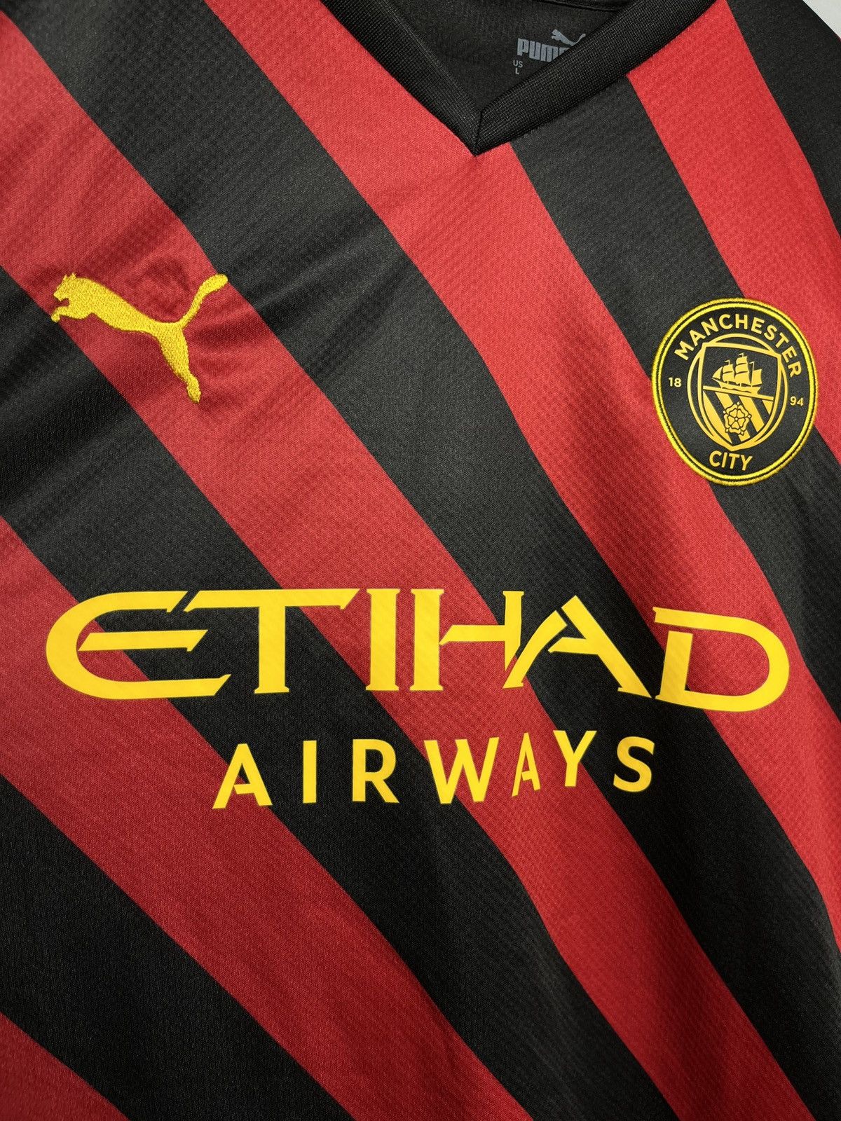 Puma Puma Manchester City Away Soccer Jersey 2022 2023 Black Red Size US L / EU 52-54 / 3 - 3 Thumbnail