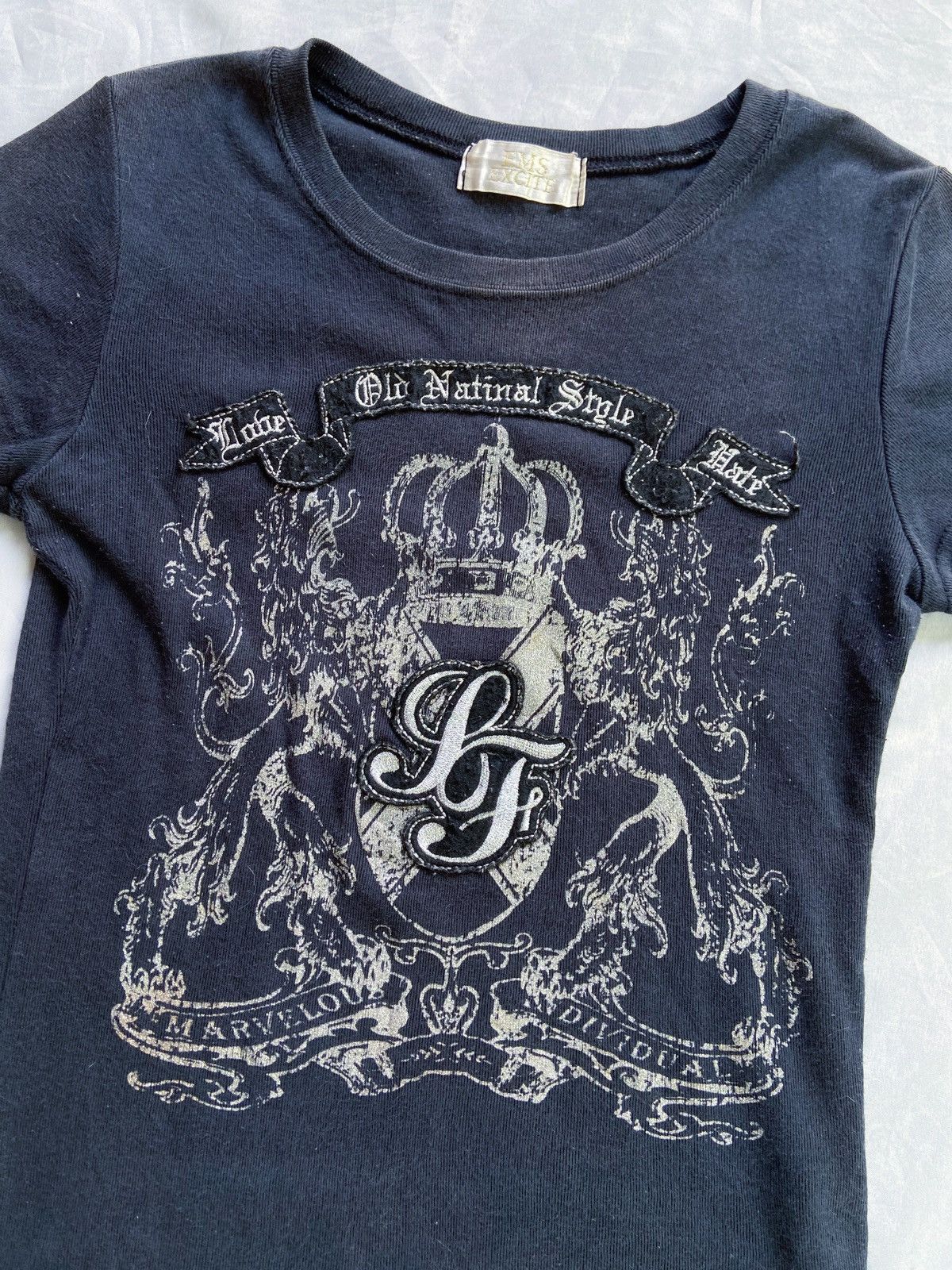 If Six Was Nine 🌸Y2K EMS EXCITE OLD NATIONAL STYLE TEE Size US XS / EU 42 / 0 - 2 Thumbnail