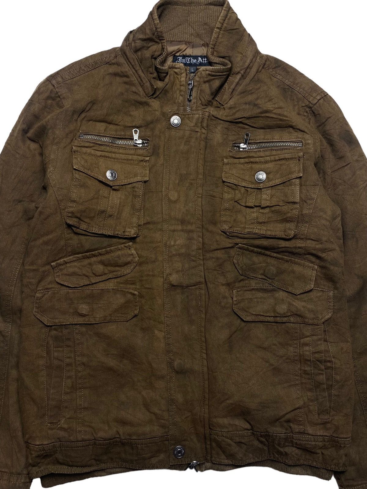 If Six Was Nine 2000s In The Attic - Multipocket Wooden Jacket Size US M / EU 48-50 / 2 - 5 Thumbnail