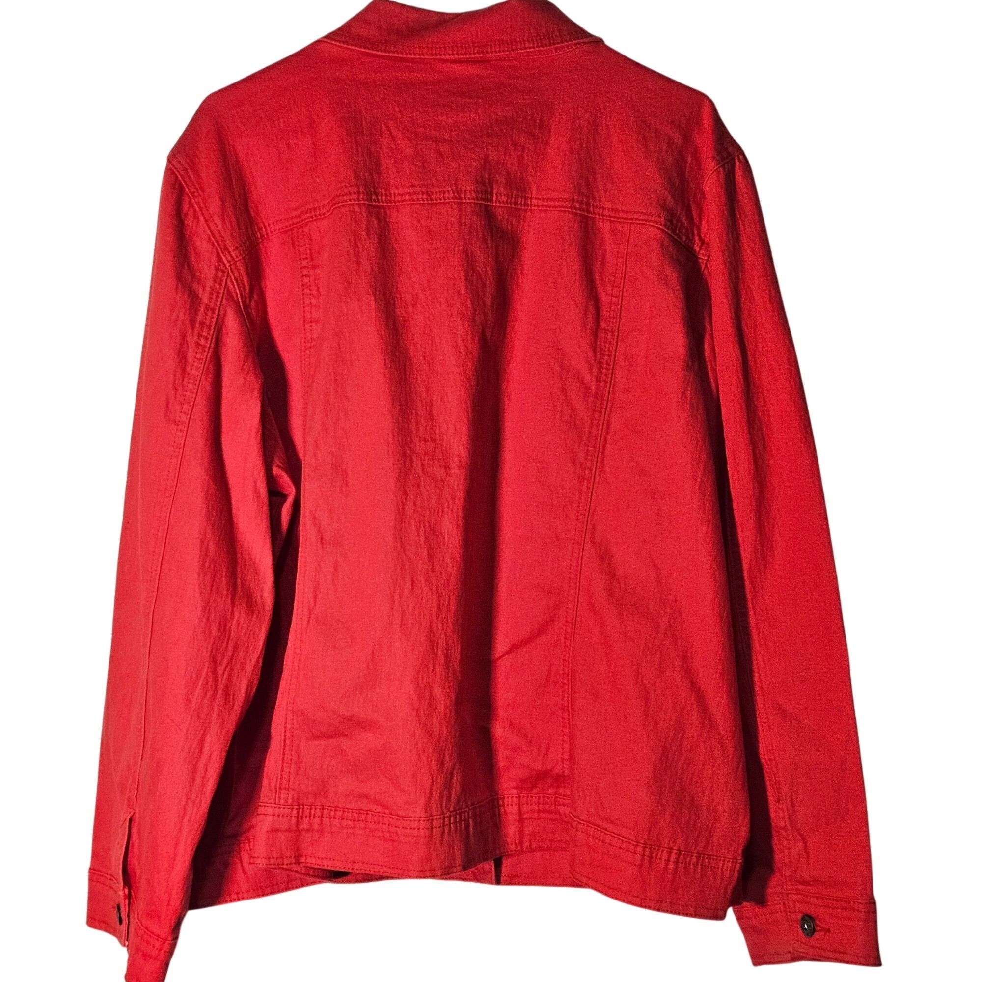 Other Diane Gilman Red Jacket Black Beaded Aztec 2X Festival Vint Size XXL / US 16-18 / IT 52-54 - 9 Thumbnail