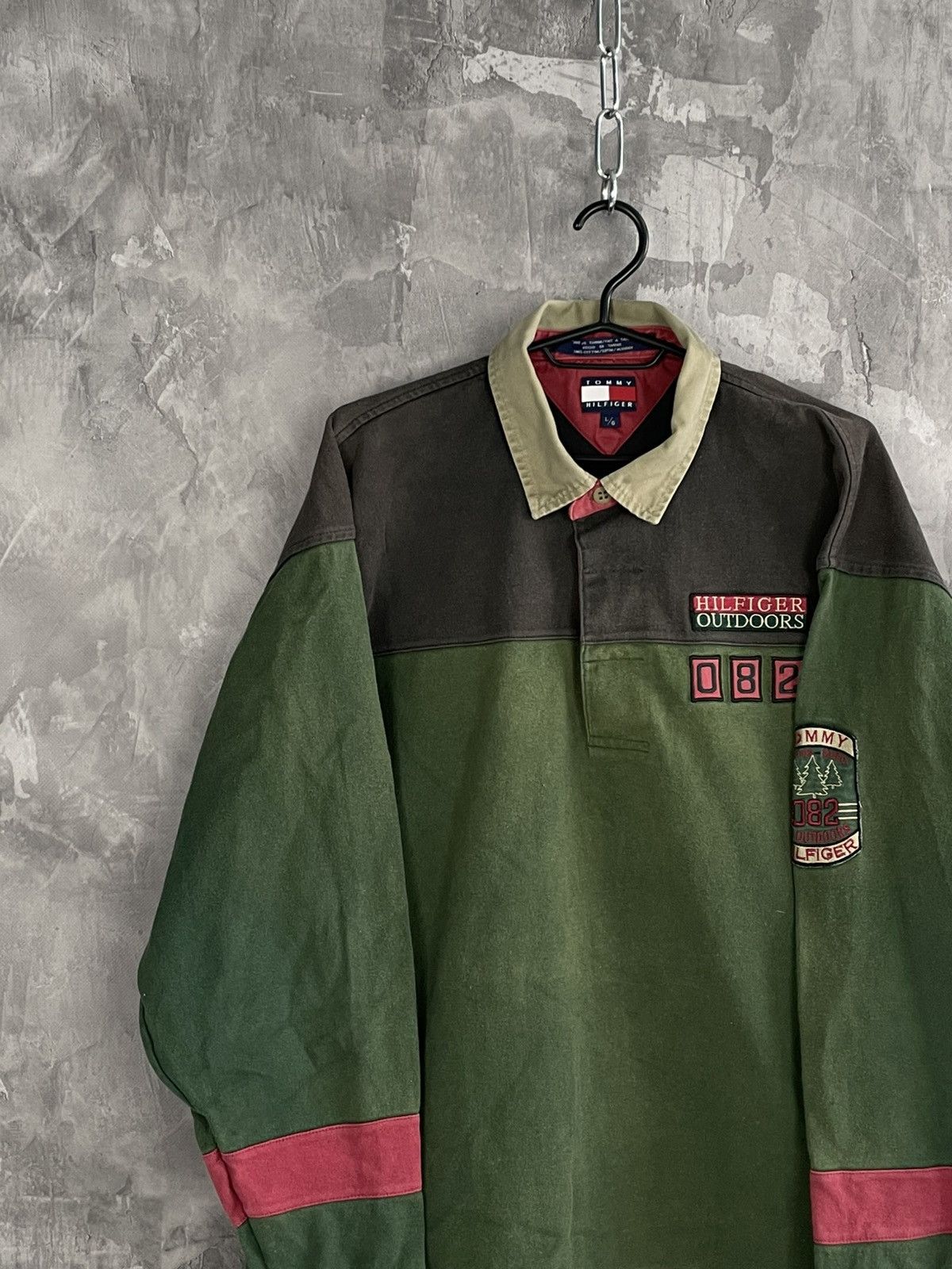 Tommy Hilfiger Vintage Tommy Hilfiger Rugby Long Sleeve Polo y2k Size US L / EU 52-54 / 3 - 3 Thumbnail