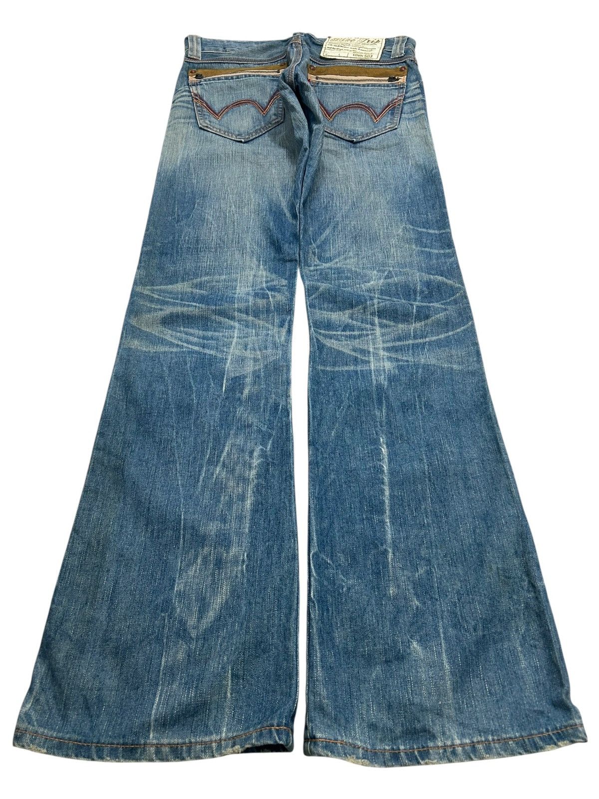 Edwin Vintage Edwin 503 Flare Blue Way Washed Light Blue Jean Size US 30 / EU 46 - 2 Thumbnail