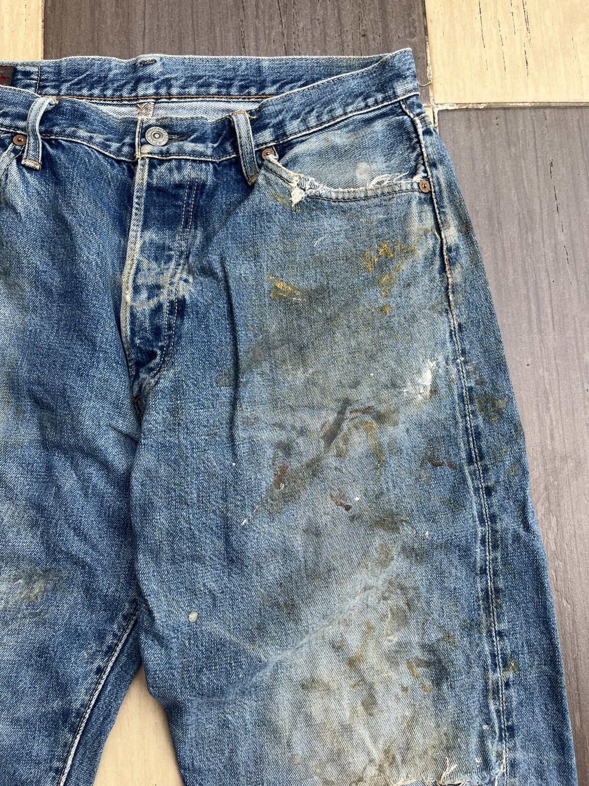 Japanese Brand Salty dog distressed denim Size US 32 / EU 48 - 3 Thumbnail