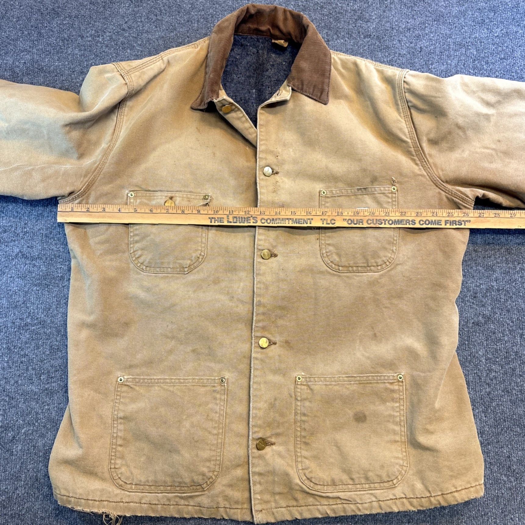 Carhartt VINTAGE Carhartt Barn Chore Coat Blanket Lined Mens 50 Brown Workwear Distressed Casual Size US M / EU 48-50 / 2 - 6 Thumbnail