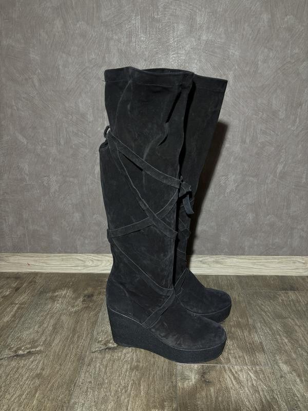 Robert Clergerie Boots over the knee boots suede robert clergerie france Size US 9 / IT 39 - 1 Thumbnail