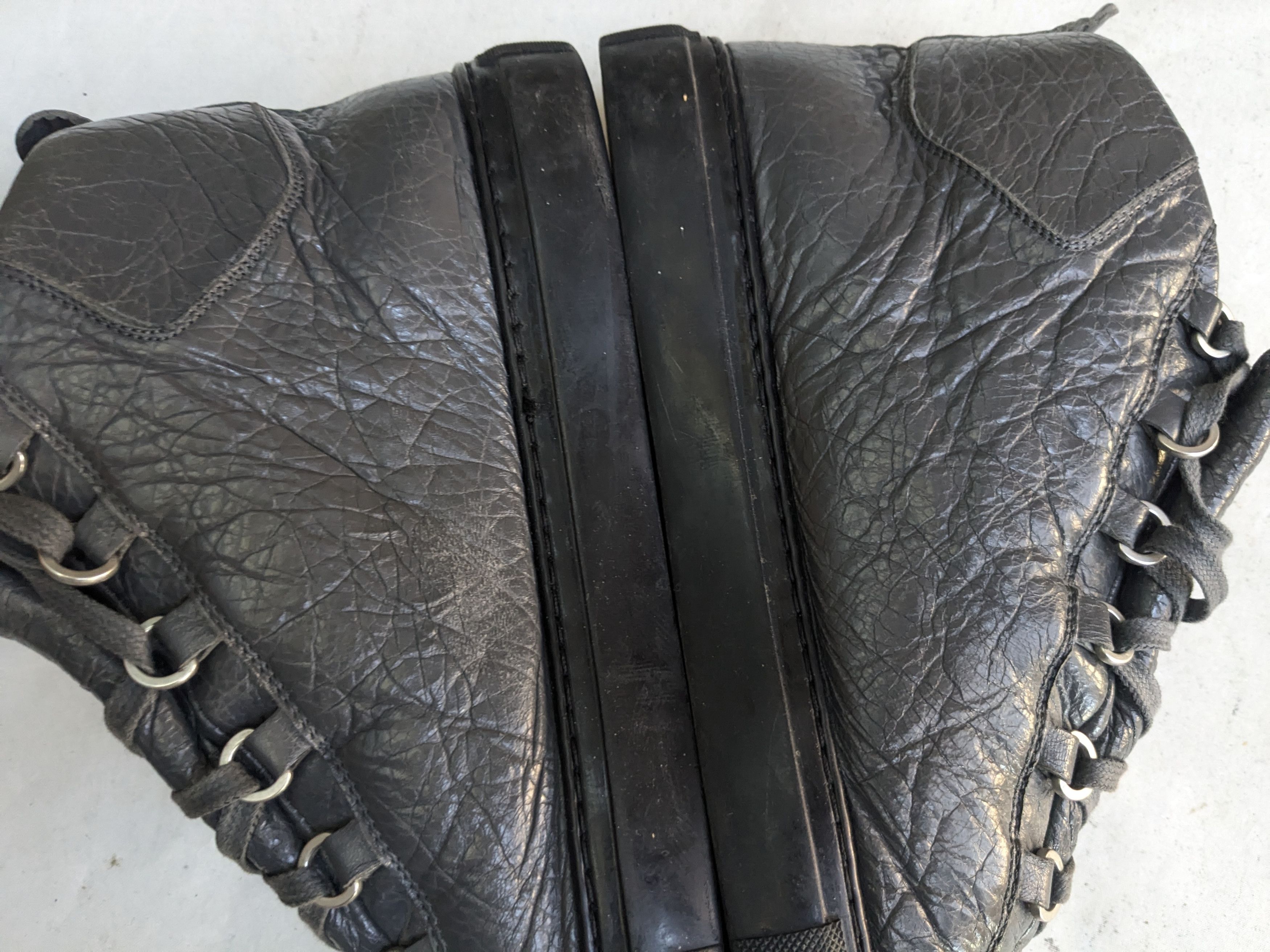 Balenciaga Balenciaga Arena Gray Black 12 High Tops Leather Size US 12 / EU 45 - 10 Thumbnail