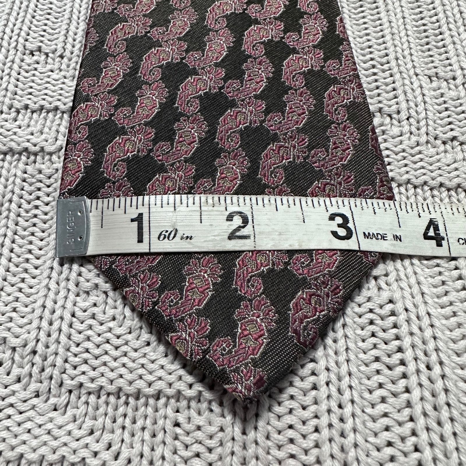Alexander Julian Alexander Julian olive green paisley silk tie Size ONE SIZE - 6 Thumbnail