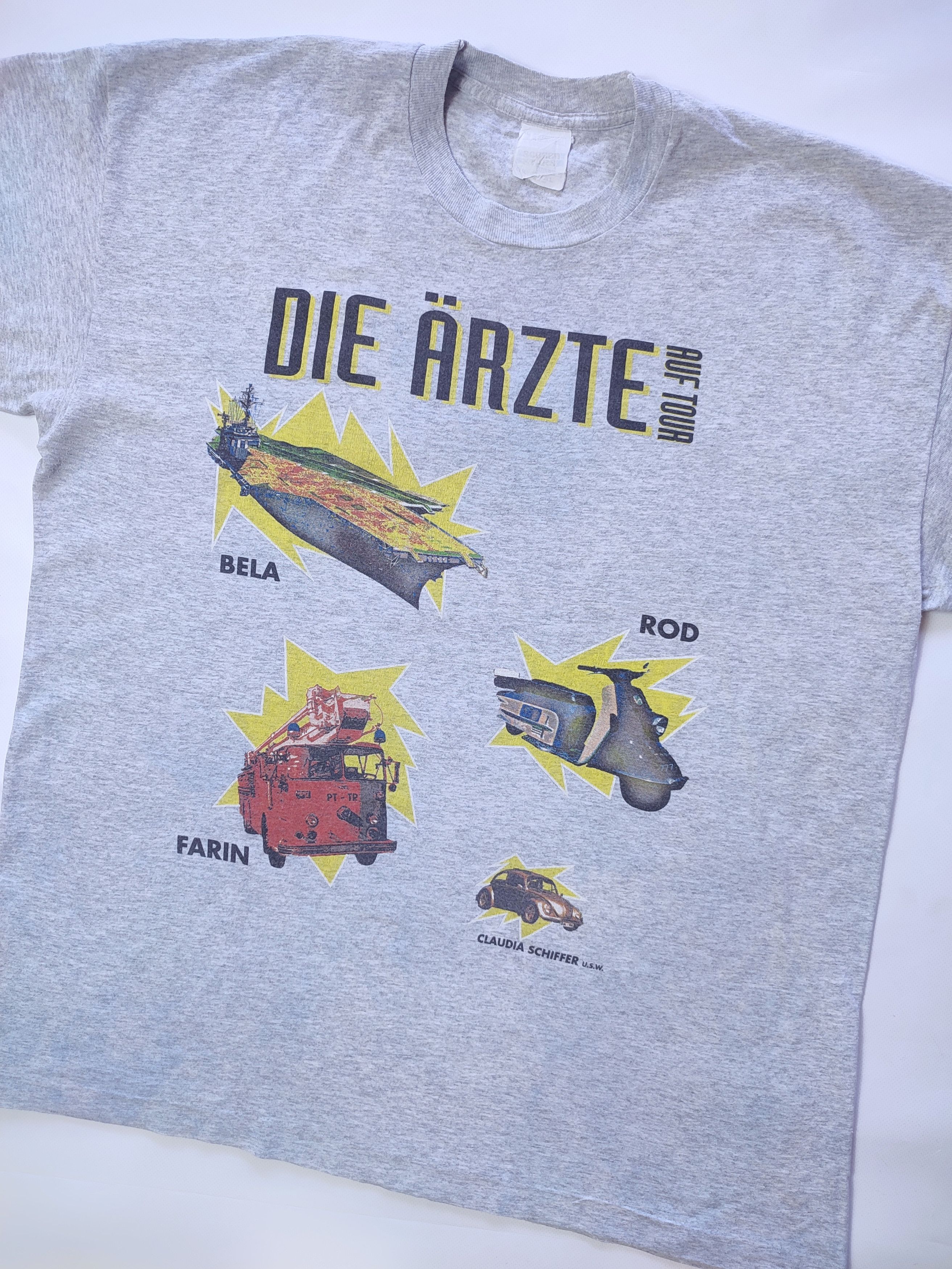Band Tees × Vintage Die Arzte Vintage Rock Band Tour T-shirt Size US XL / EU 56 / 4 - 3 Thumbnail
