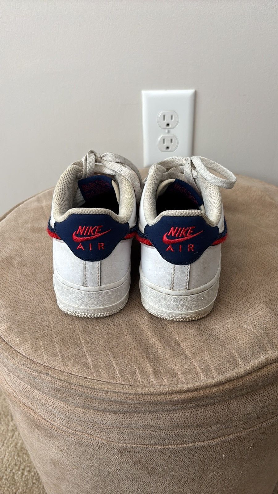 Nike Nike Air Force 1 Low Chenille Swoosh A03620-101 Size US 7.5 / IT 37.5 - 4 Thumbnail