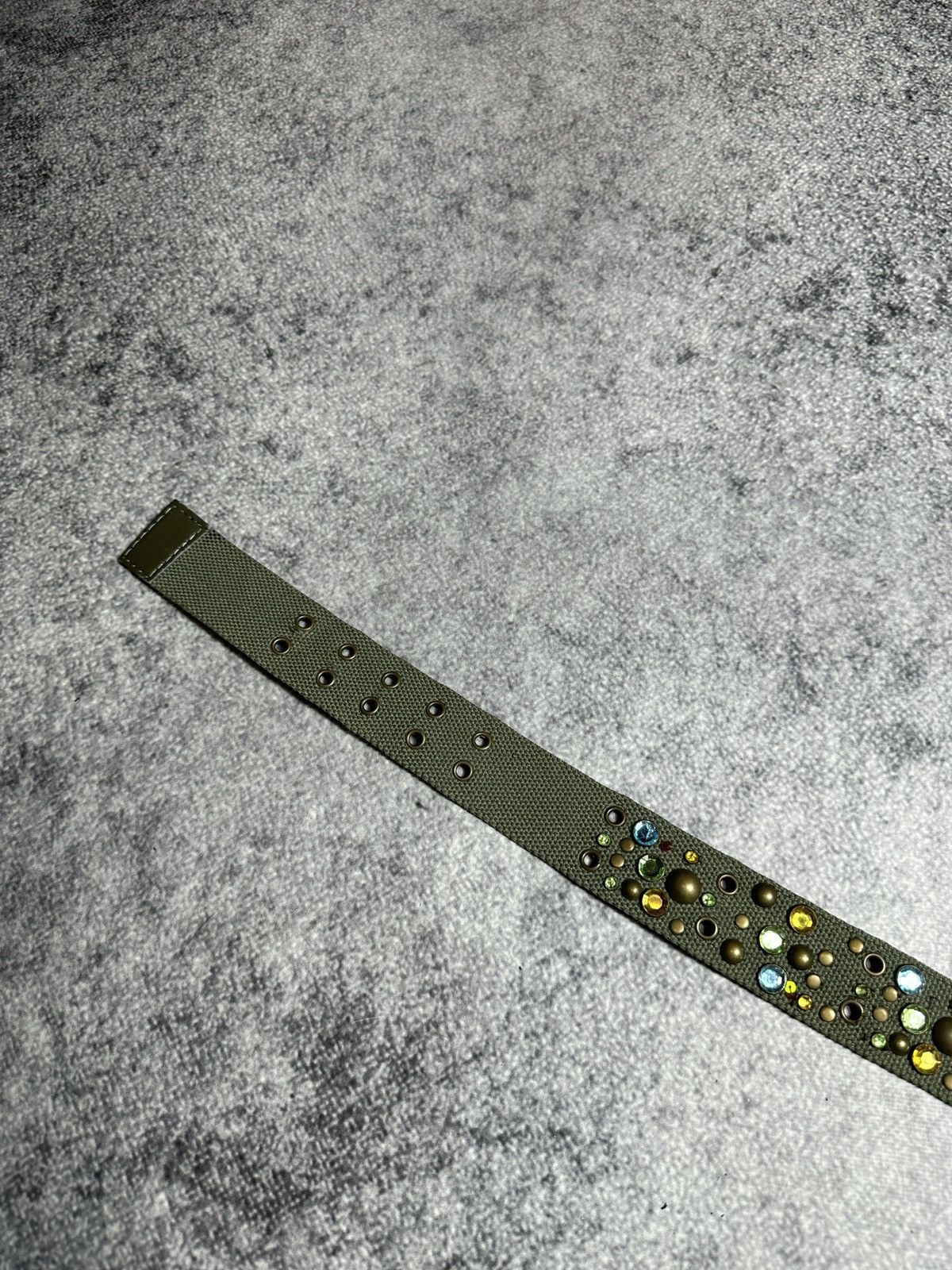 Other Y2K Leather Full Hole Belts Streetwear Opium Style Rare USA Size ONE SIZE - 2 Thumbnail