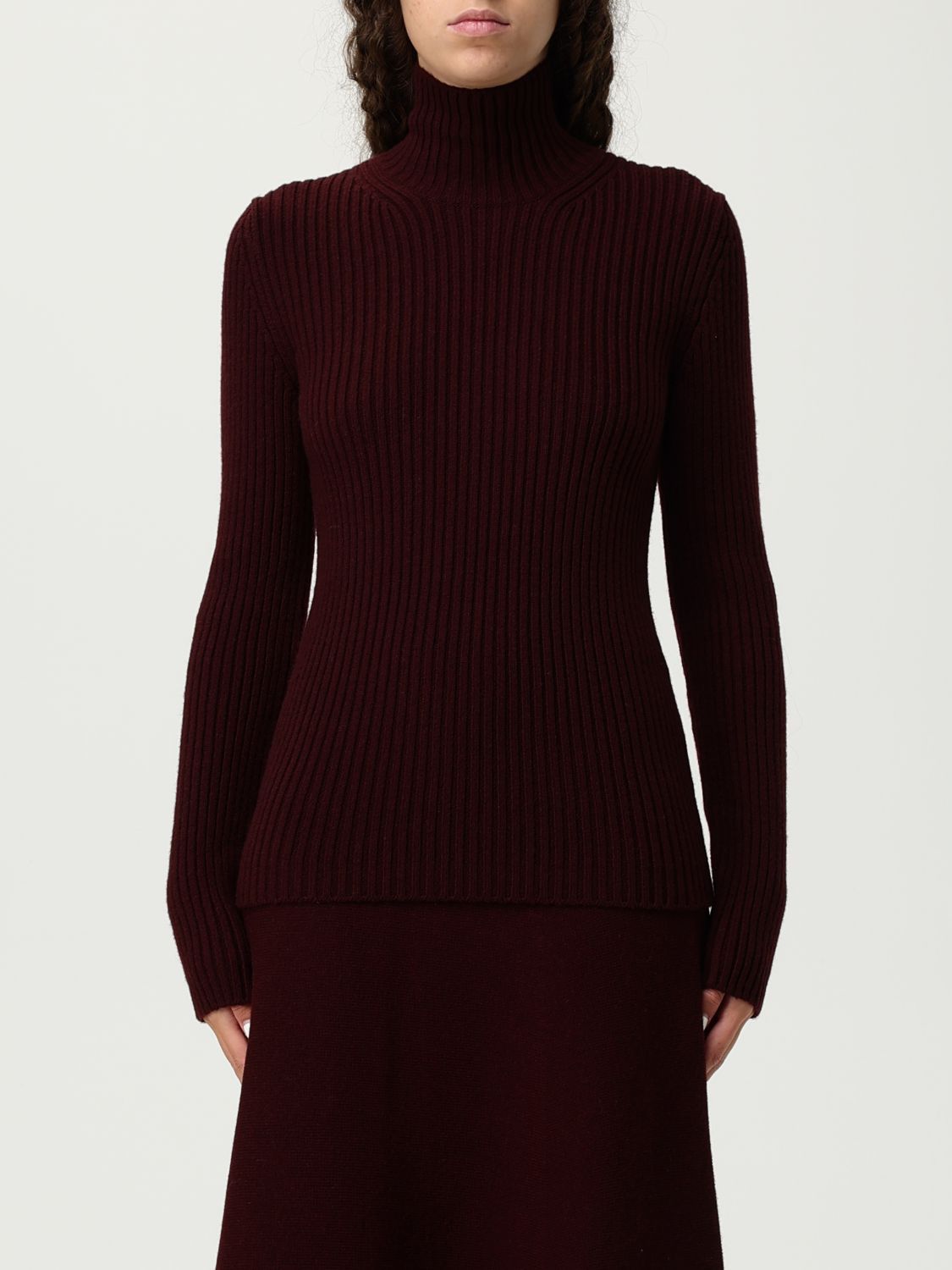 Max Mara Max Mara Sweater Woman Burgundy Size L / US 10 / IT 46 - 1 Thumbnail