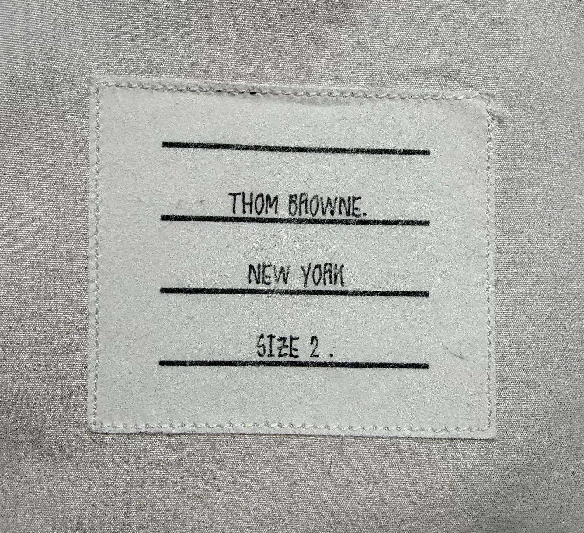 Thom Browne Thom Browne Men's TriColor Placket Poplin Shirt Size 2 Size US M / EU 48-50 / 2 - 4 Thumbnail