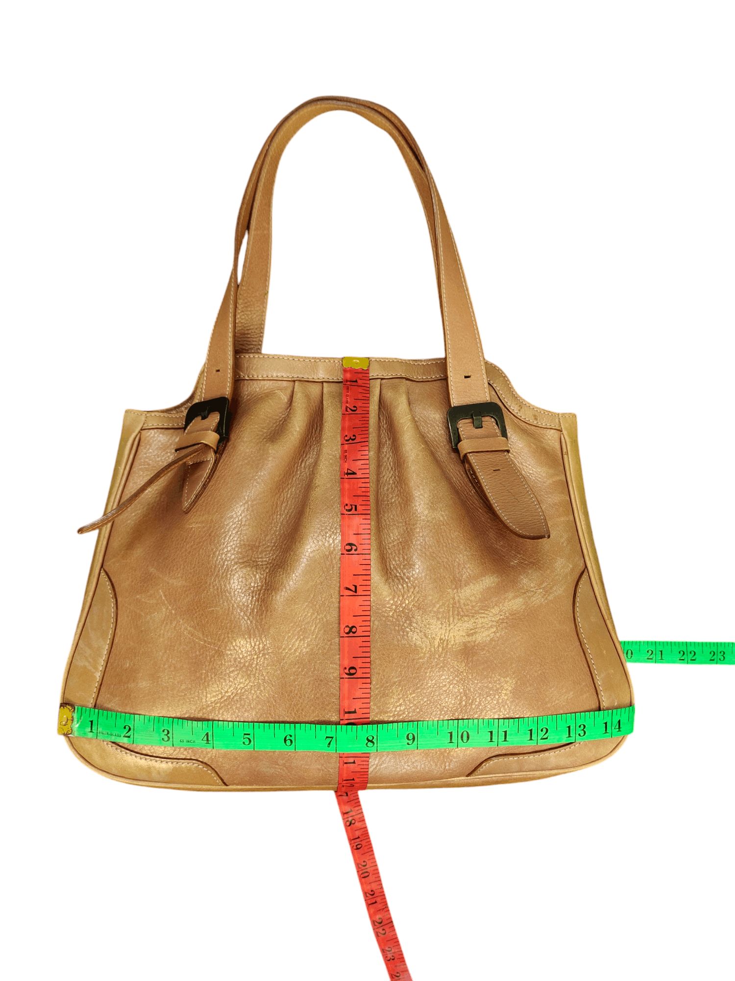Vintage Sazaby Japan Patina Leather Shoulder Tote Bag