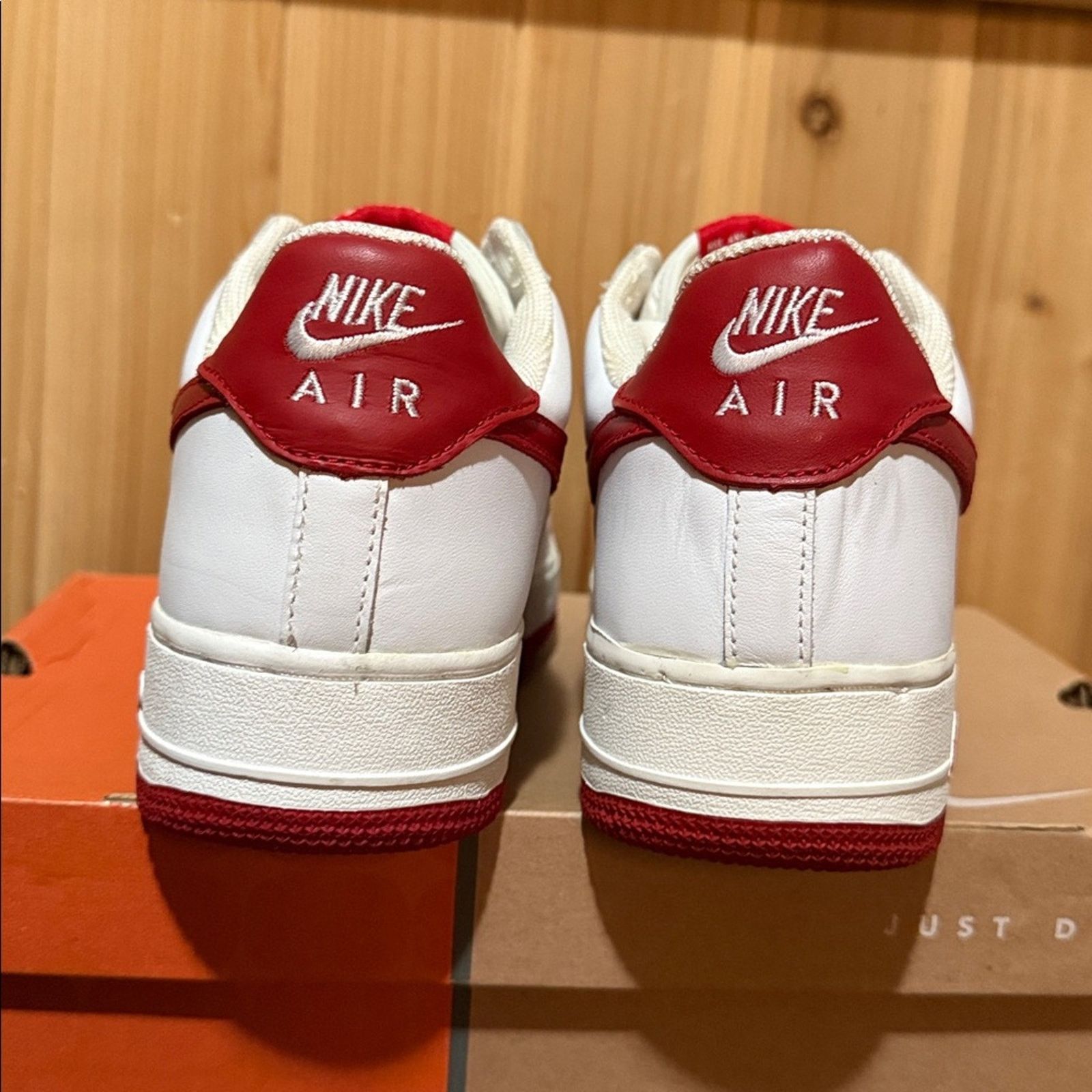 Nike 2003 Nike Air Force 1 'White Varsity Red' Size US 10.5 / EU 43-44 - 5 Thumbnail