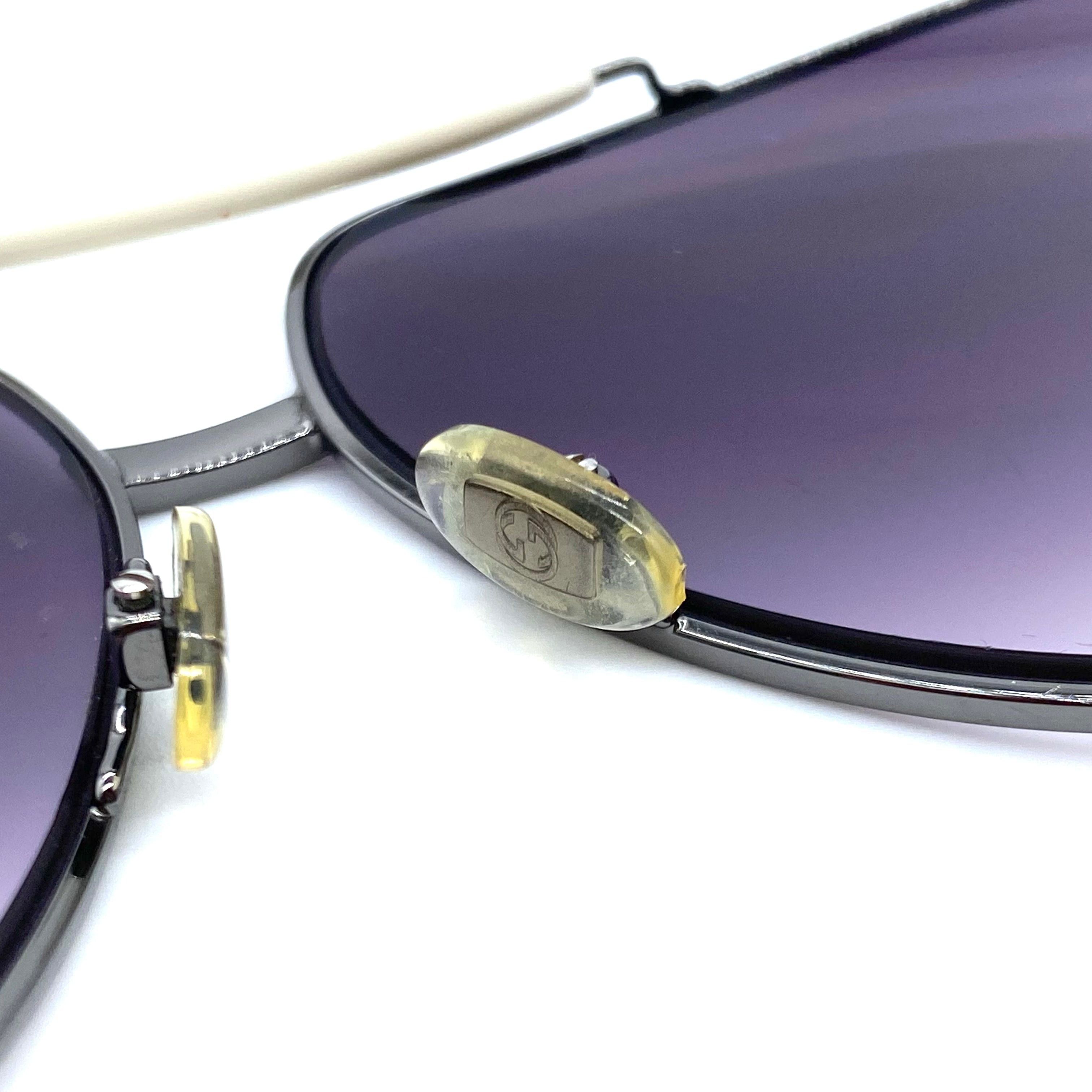 Gucci Vintage Gucci Eyewear Teardrop Sunglasses Webline Size ONE SIZE - 7 Thumbnail