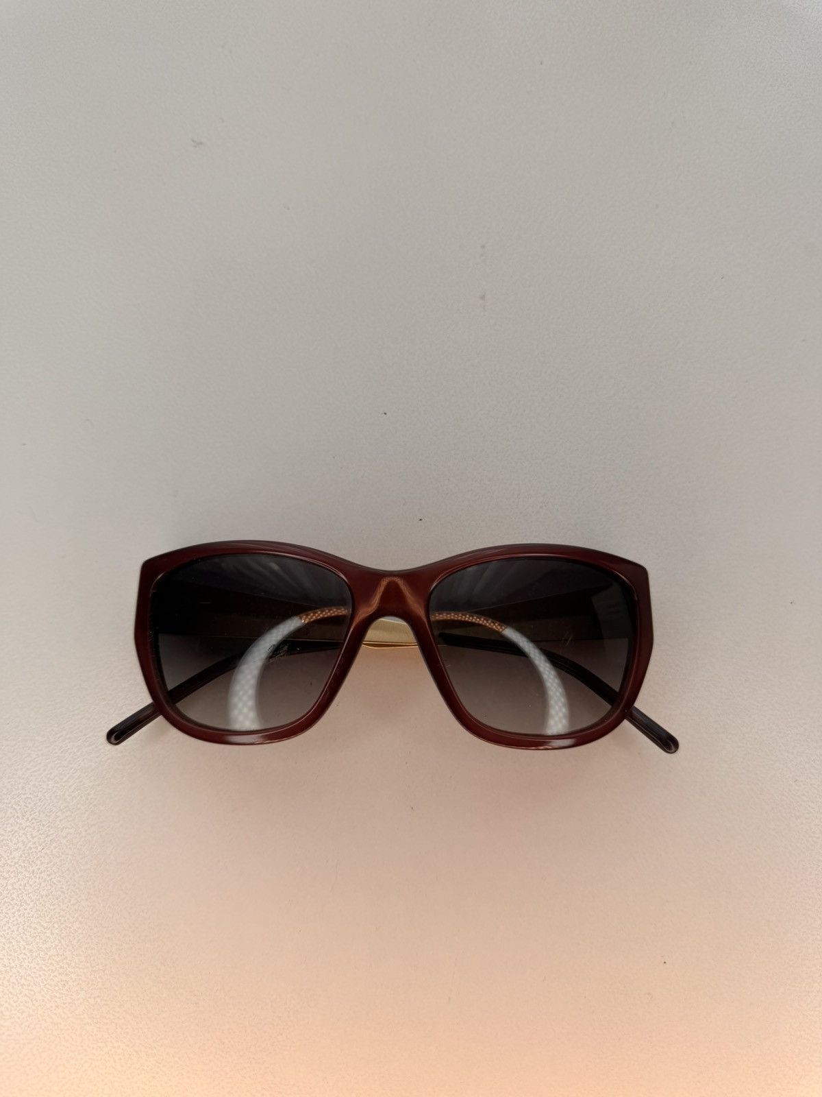 Burberry Burberry Burgundy Cat-Eye Sunglasses Size ONE SIZE - 1 Thumbnail
