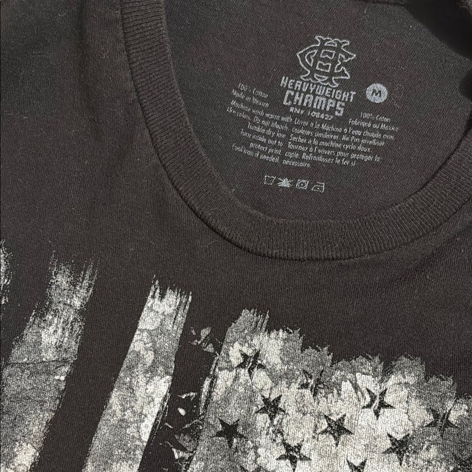 The Unbranded Brand Black Graphic American Flag t-shirt Size Medium Size US M / EU 48-50 / 2 - 3 Thumbnail