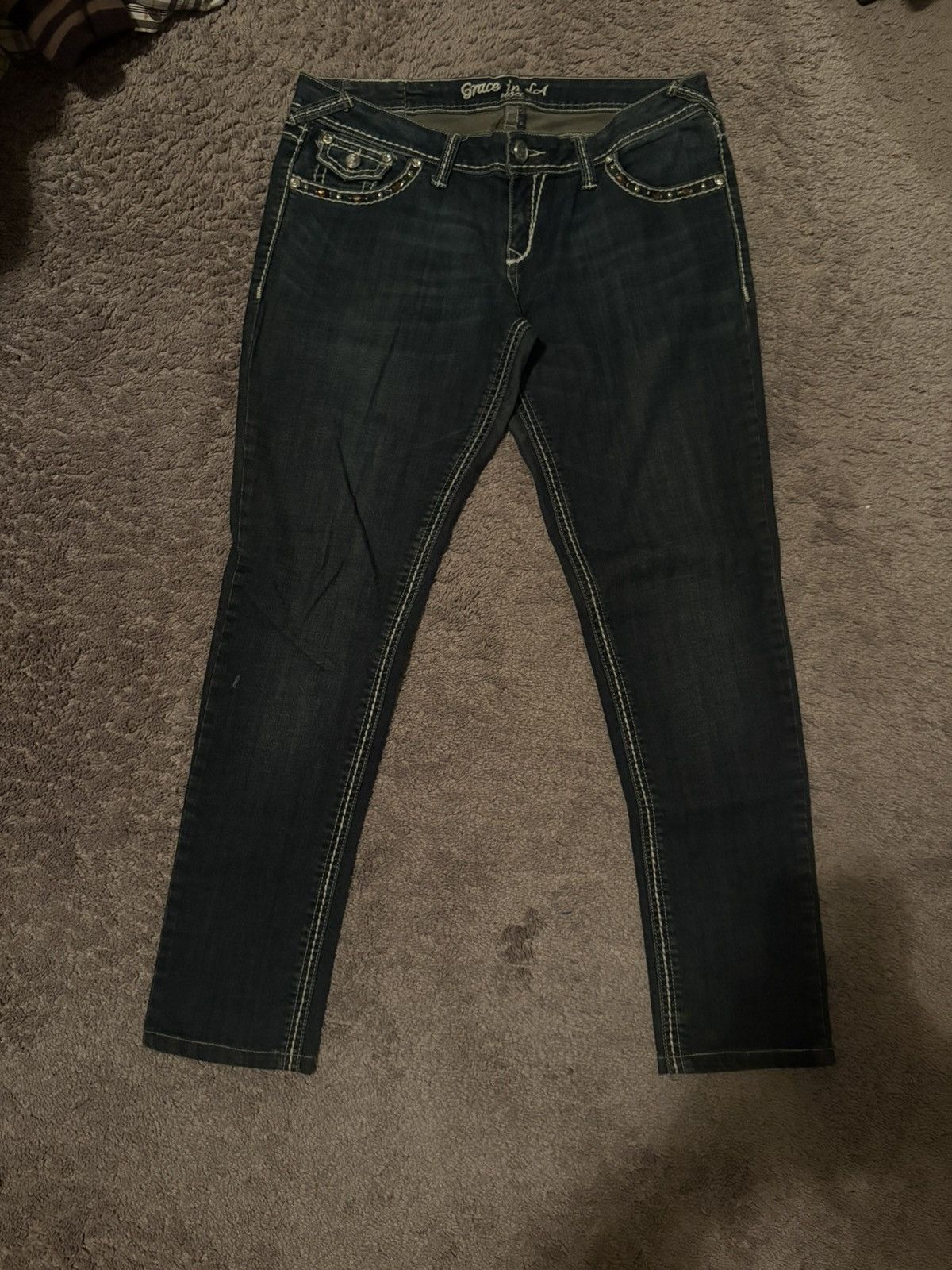 Grace in LA Grace in LA studden jeans Size 36" / US 14 / IT 50 - 1 Thumbnail